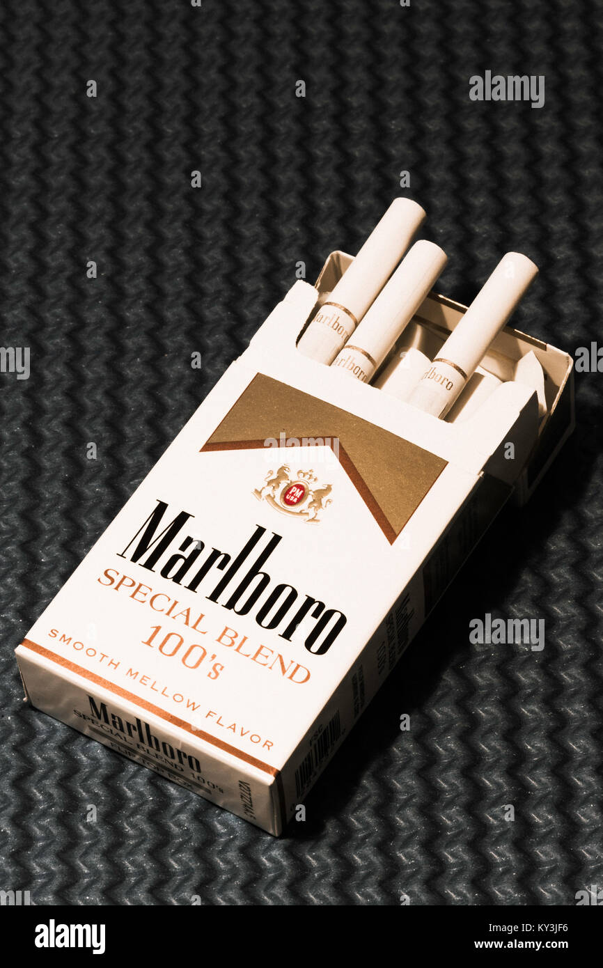 Cigarettes Still Life, USA Stock Photo