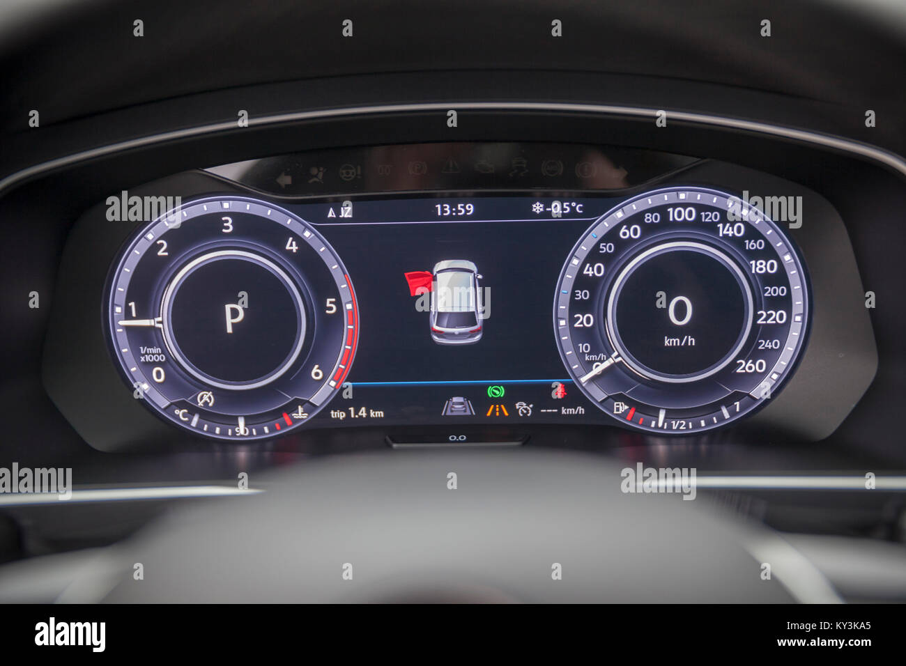 dashboard in the car, close up Stock Photo Alamy
