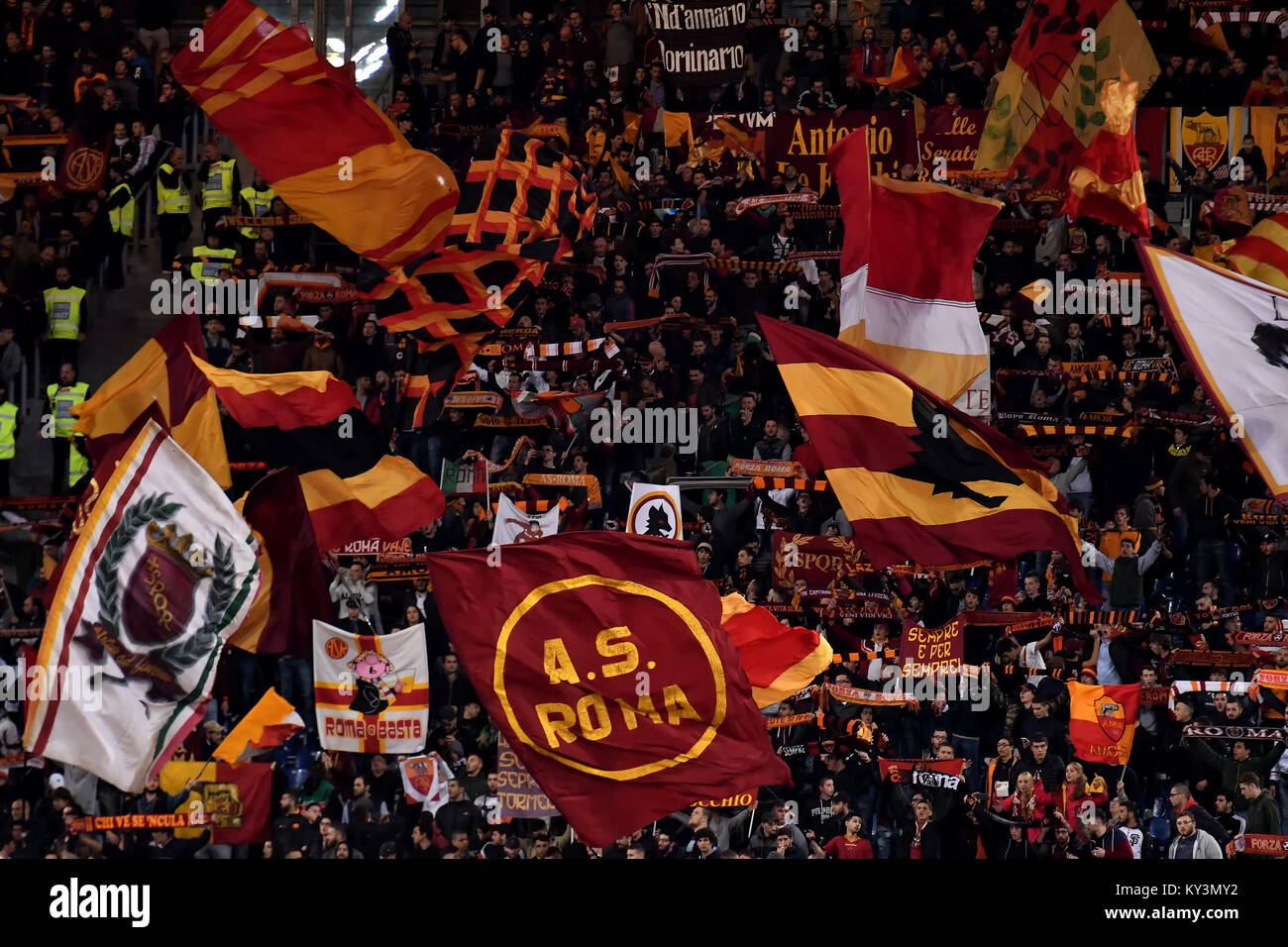 Tifosi Roma Supporters Roma 28-10-2017 Stadio Olimpico Calcio Serie A ...