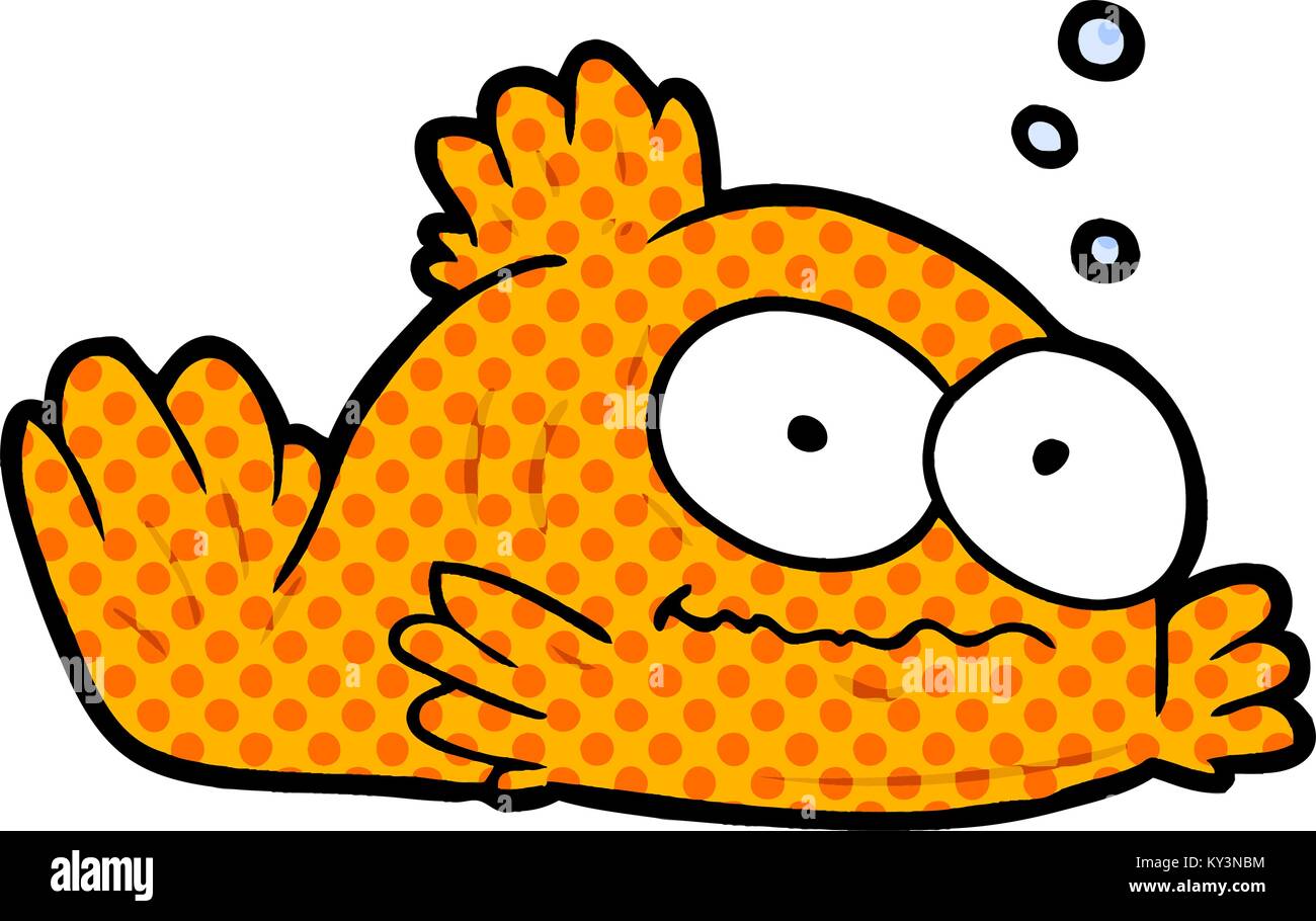funny cartoon goldfish Stock Vector Image & Art Alamy