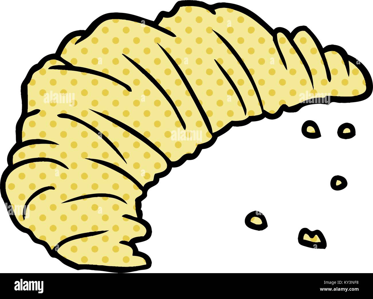 Cartoon Croissant Stock Vector Image Art Alamy