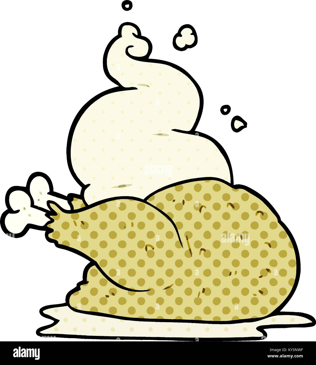 cartoon whole cooked chicken Stock Vector Image & Art - Alamy
