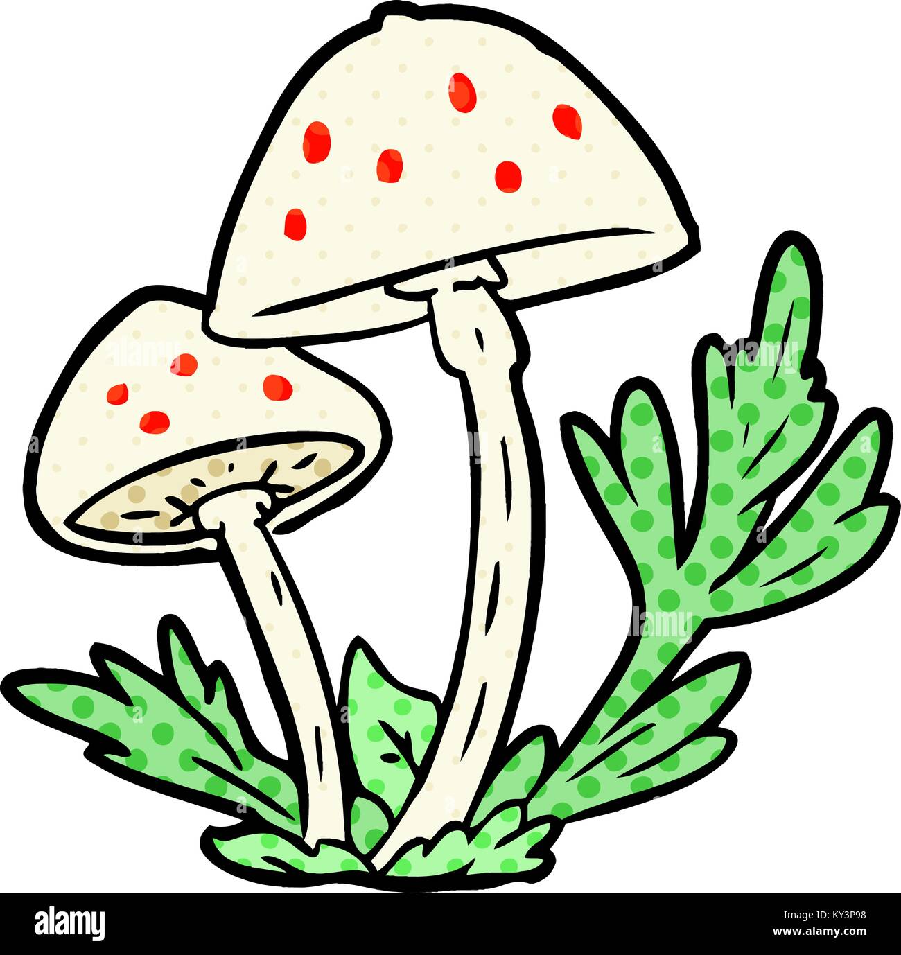 cartoon wild mushrooms Stock Vector Image & Art - Alamy