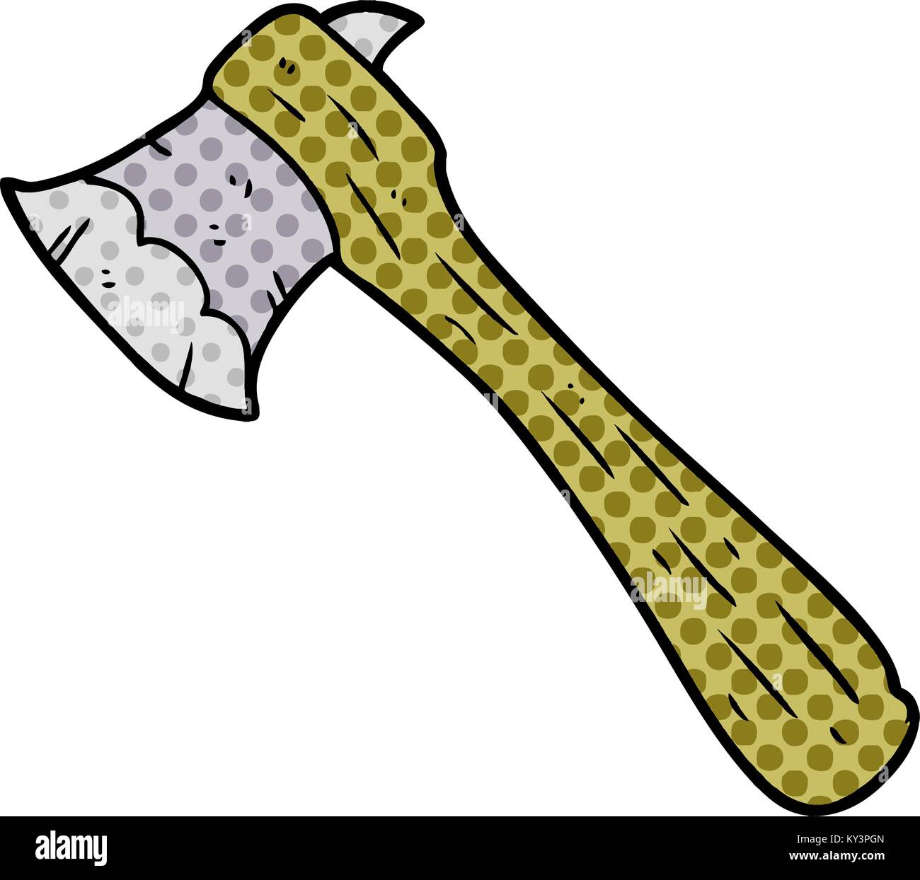 cartoon old axe Stock Vector