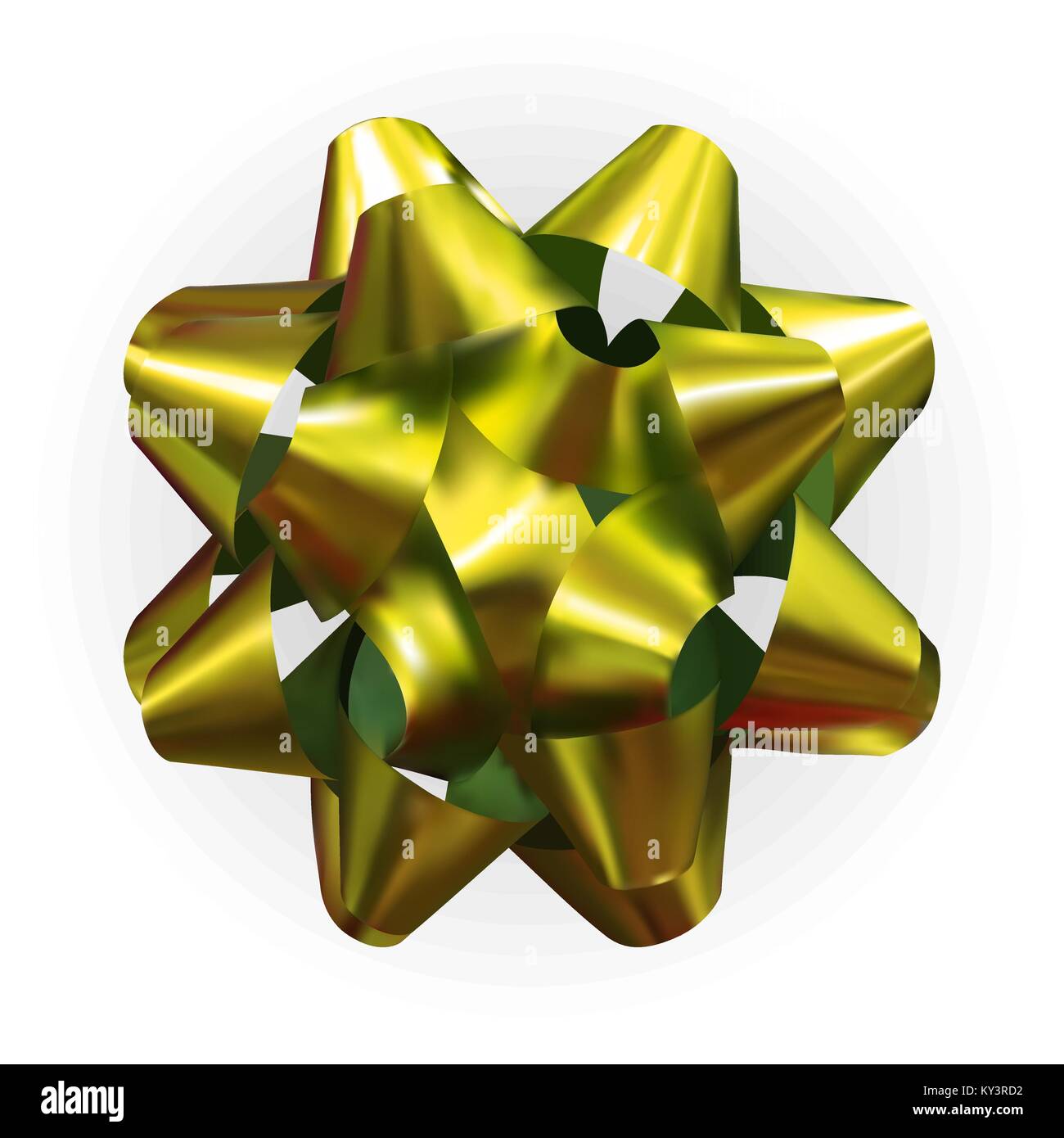 Packing Ribben Colorful Naturalistic lush yellow packing ribbon. Vector Illustration ...