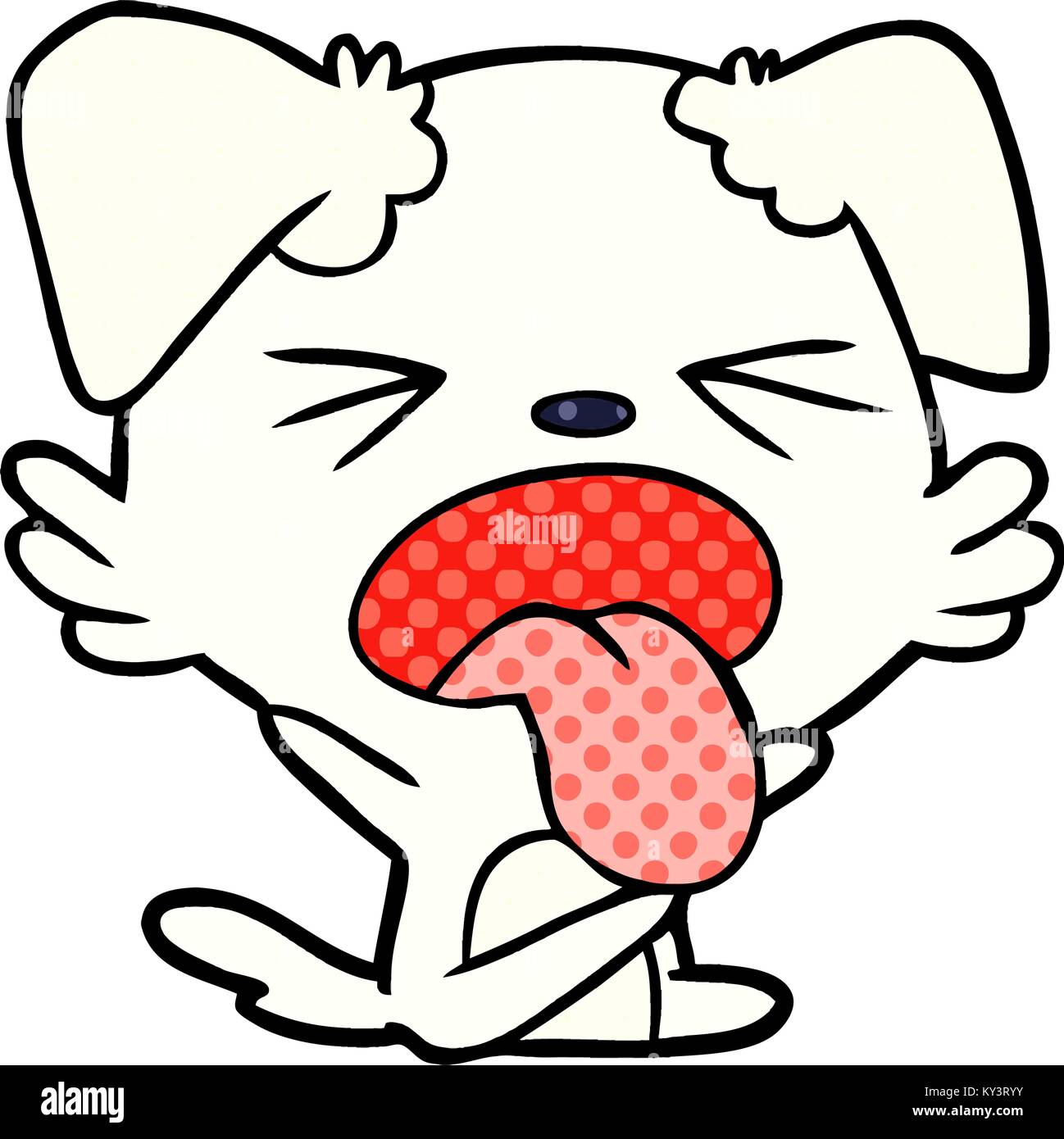 cartoon dog throwing tantrum Stock Vector Image & Art Alamy