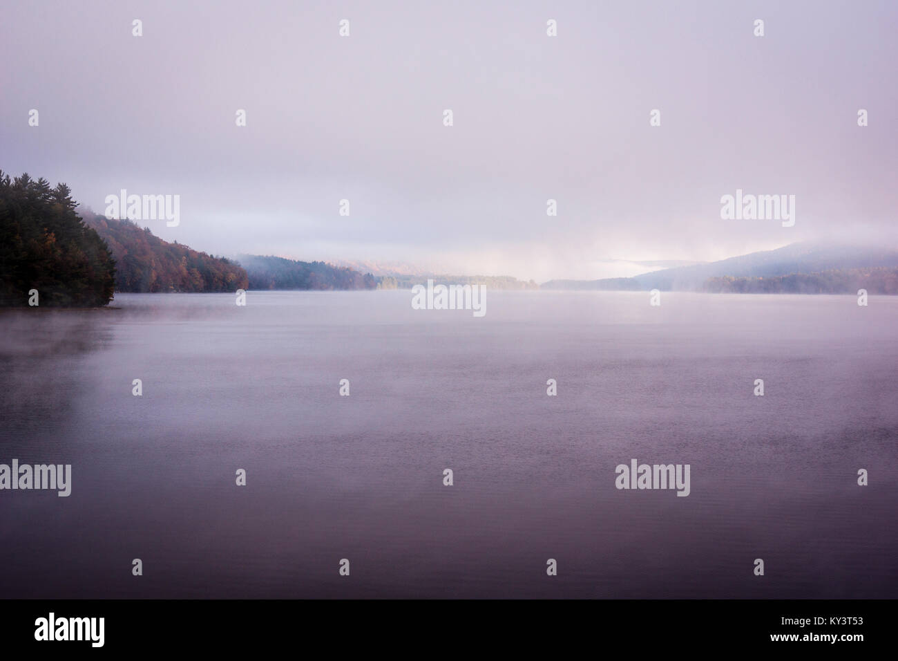 Saville Dam Barkhamsted Reservoir Barkhamsted, Connecticut, USA Stock