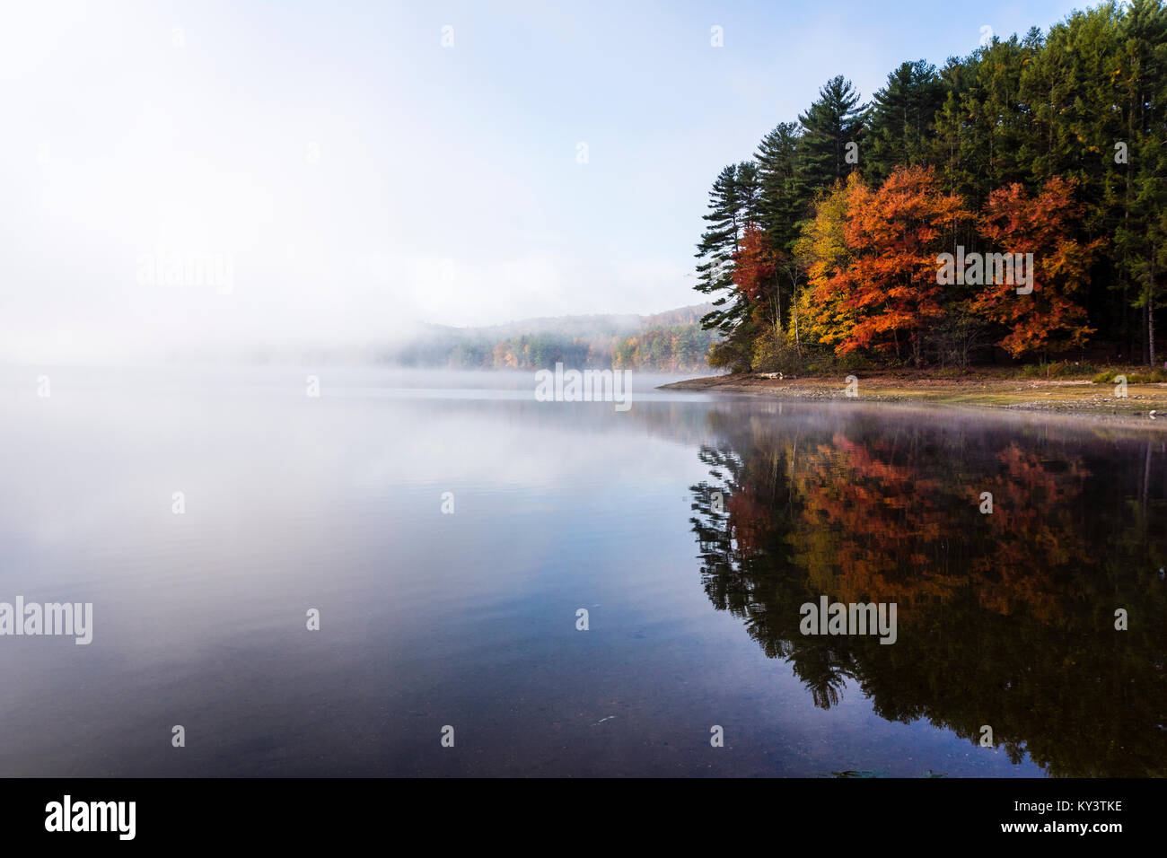Saville Dam Barkhamsted Reservoir Barkhamsted, Connecticut, USA Stock