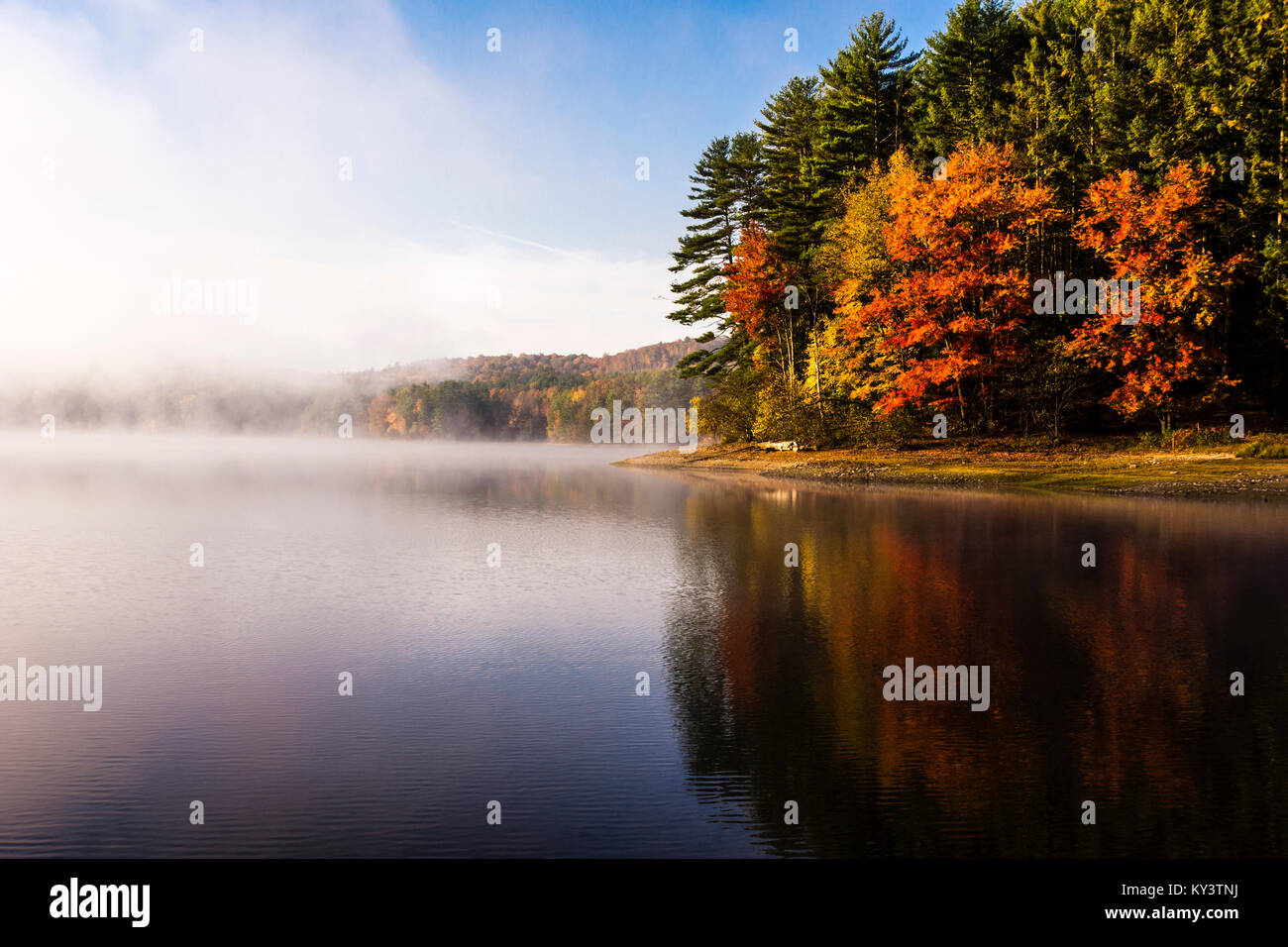 Saville Dam Barkhamsted Reservoir Barkhamsted, Connecticut, USA Stock