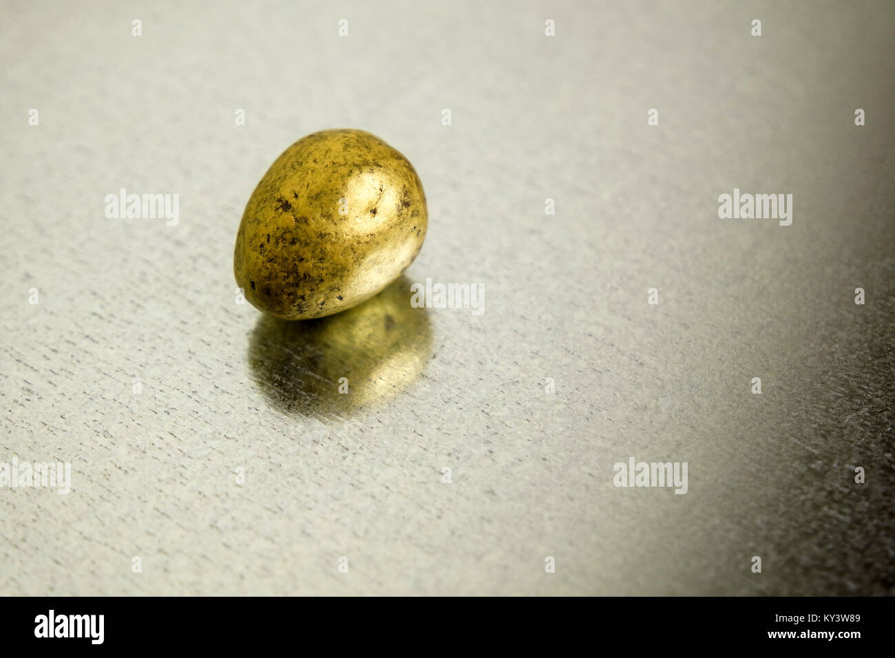 Chocolate Easter Egg on a Metalic Background Stock Photo - Alamy