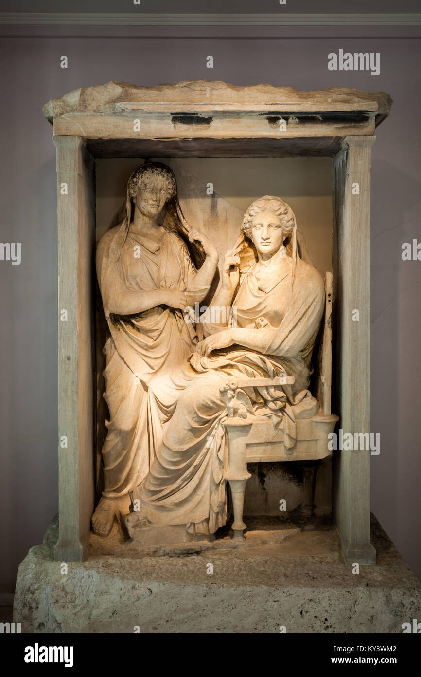 ATHENS, GREECE OCTOBER 20, 2016 The Kerameikos Archaeological Museum