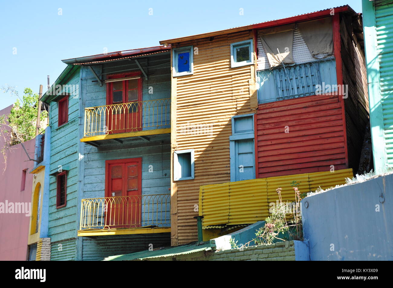 Colourful houses at La Boca, Buenos Aires, Argentina Stock Photo Alamy