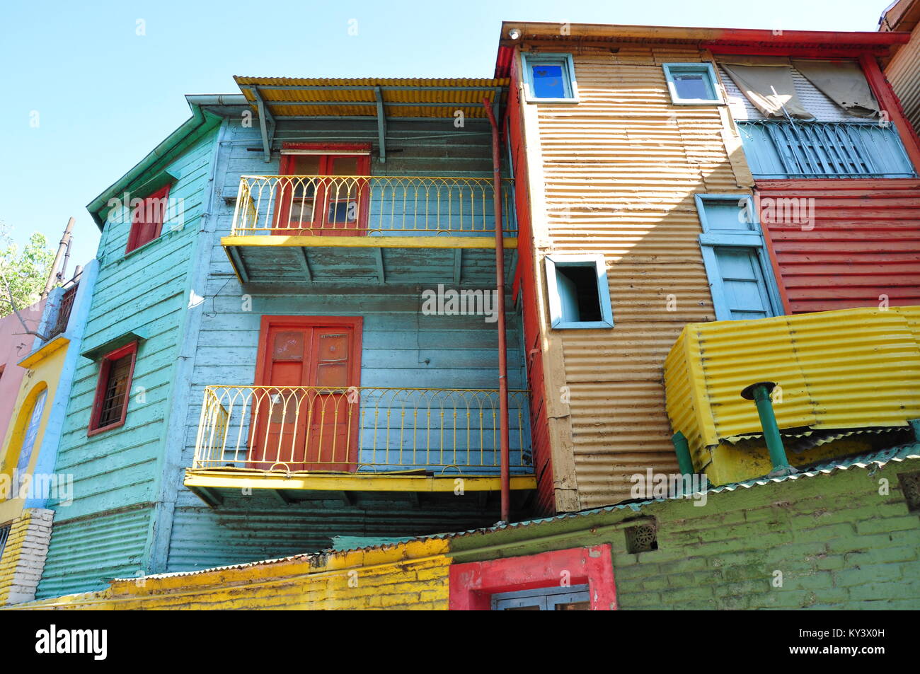 Colourful houses at La Boca, Buenos Aires, Argentina Stock Photo Alamy