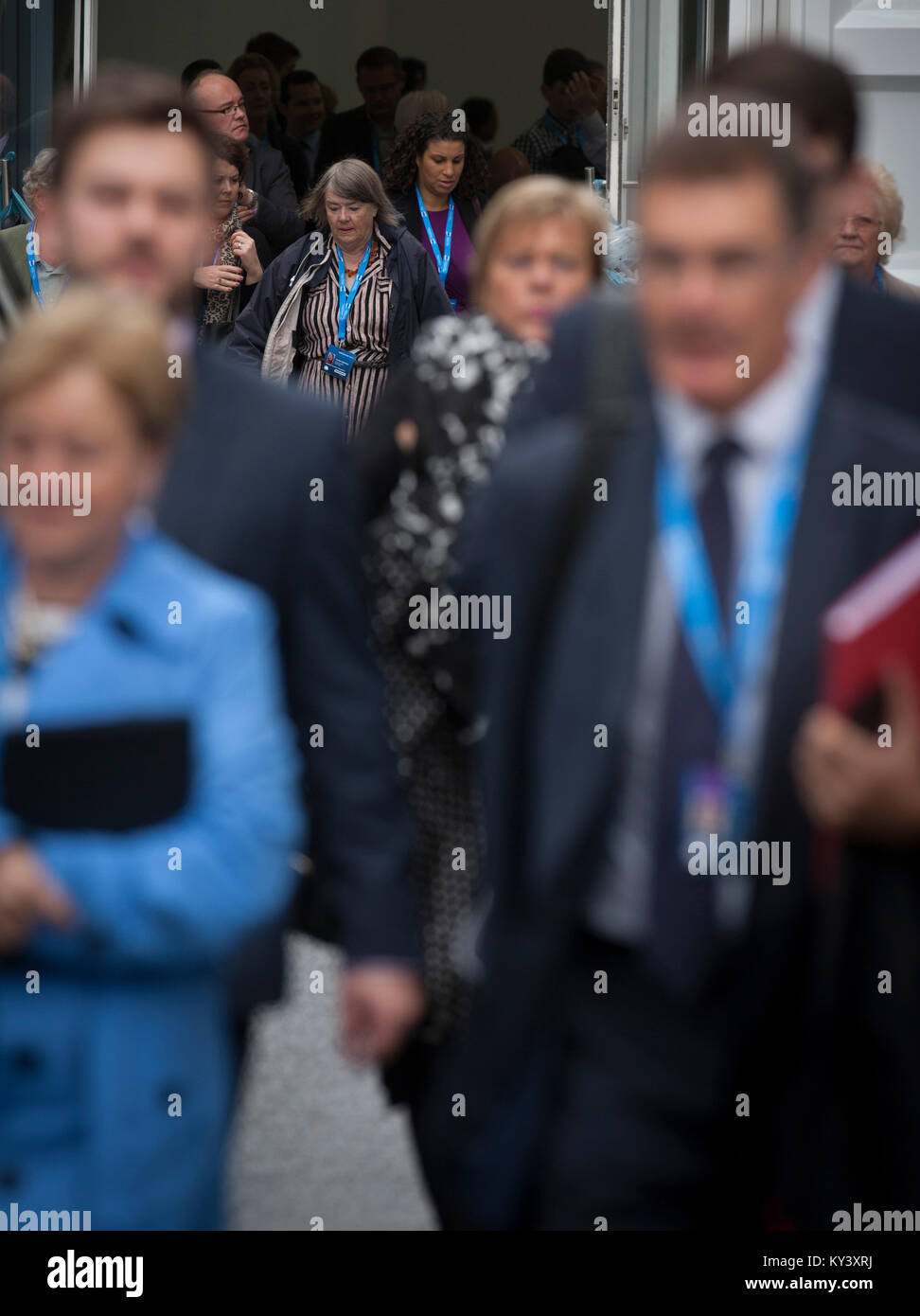 The 2015 Conservative Party annual conference in Manchester, England. Stock Photo