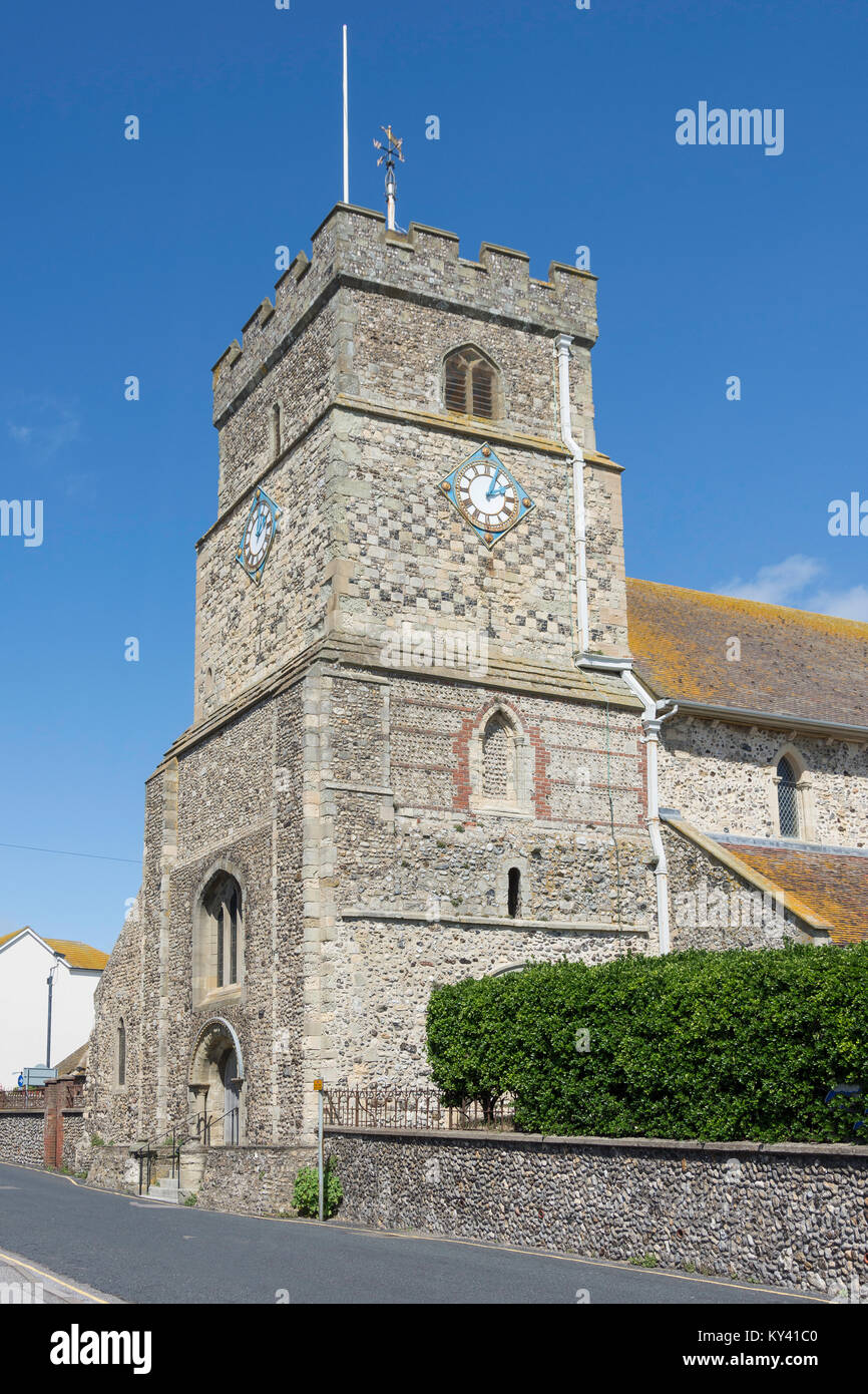 St Leonard's Church, Church Lane, Seaford, East Sussex, England, United Kingdom Stock Photo