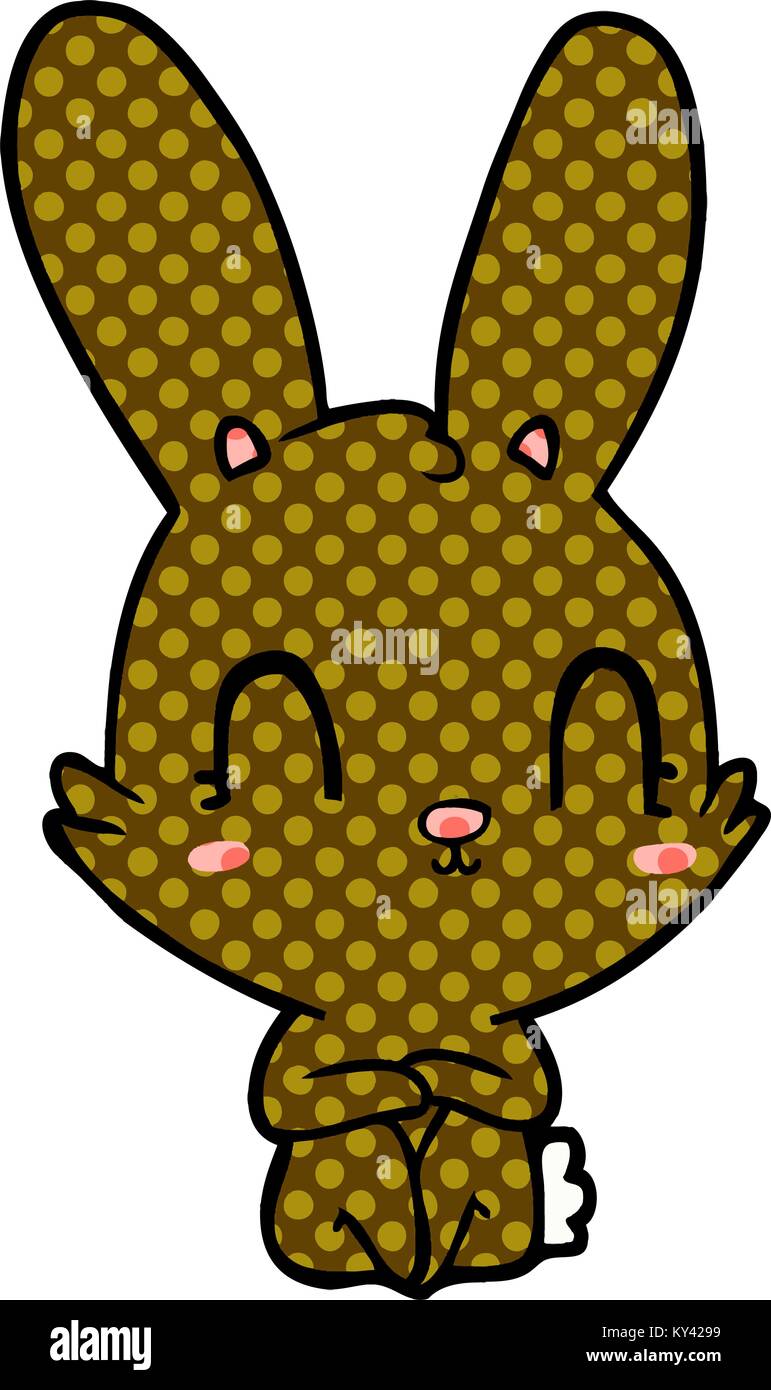 cute cartoon rabbit Stock Vector Image & Art - Alamy