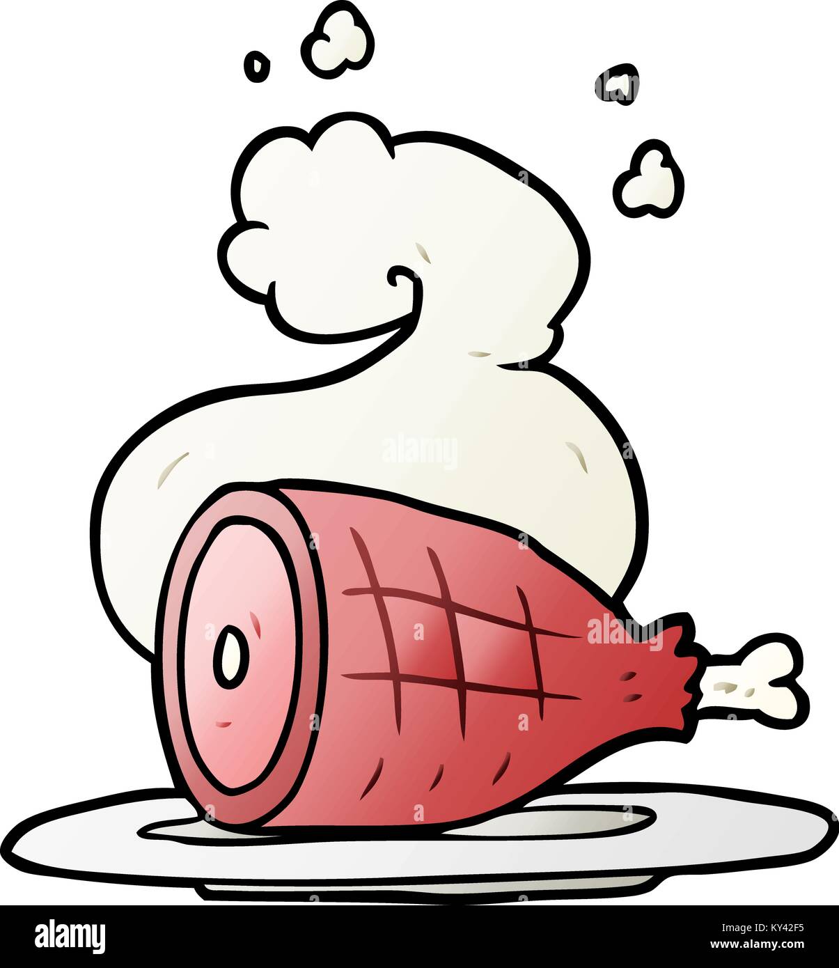 cartoon cooked meat Stock Vector Image & Art Alamy