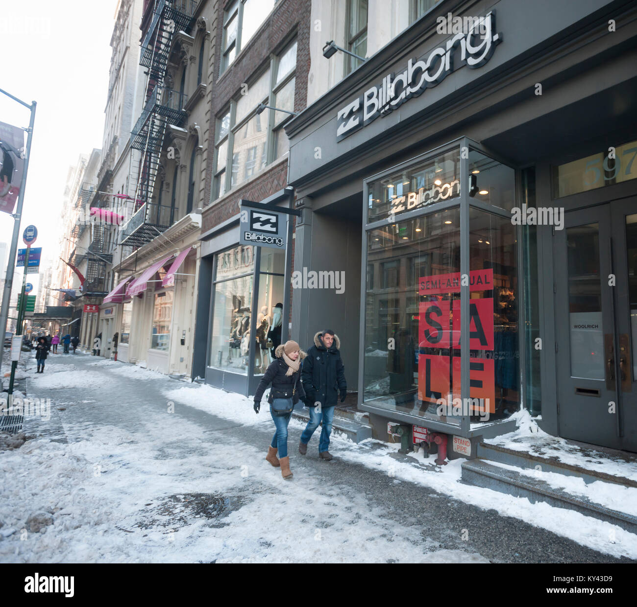 The Billabong store in Soho in New York on Friday, January 5, 2018. Oaktree  Capital Management, the owner of surfer brand Quicksilver, is buying  Australian-based Billabong in a deal worth $155 million.