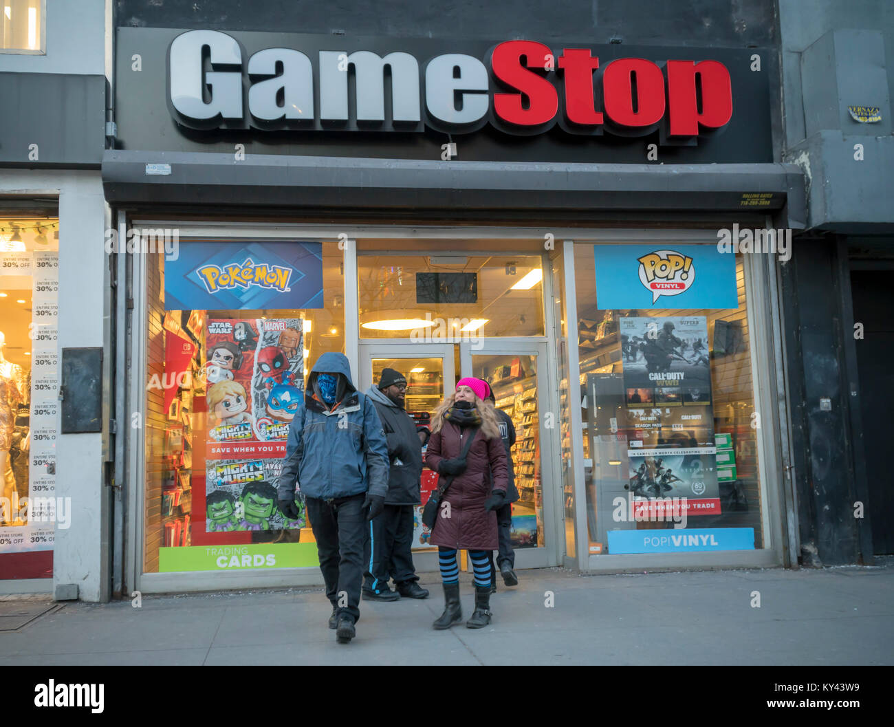 gamestop in downtown brooklyn in new york on monday january 1 2018 KY43W9