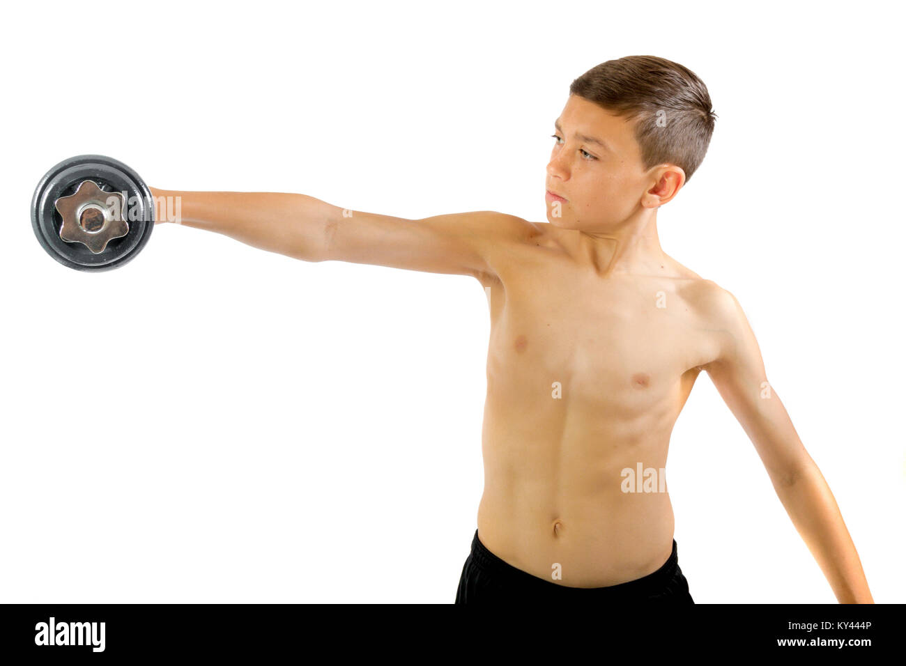 Skinny Man Lifting Weights High Resolution Stock Photography and Images Alamy