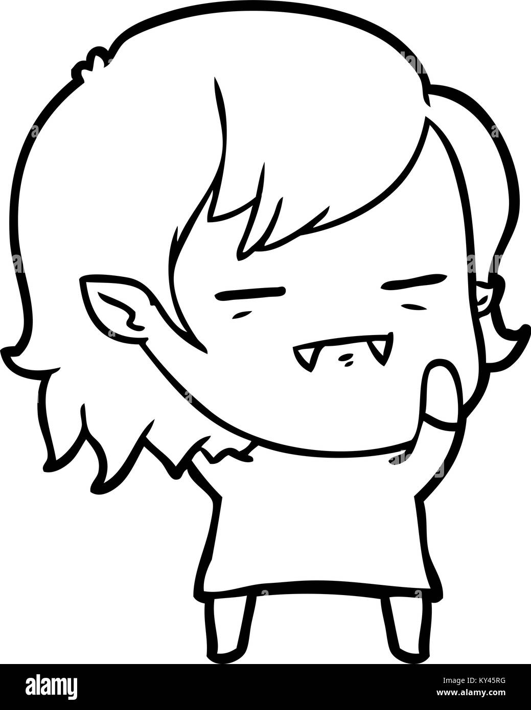 cartoon undead vampire girl Stock Vector Image & Art - Alamy