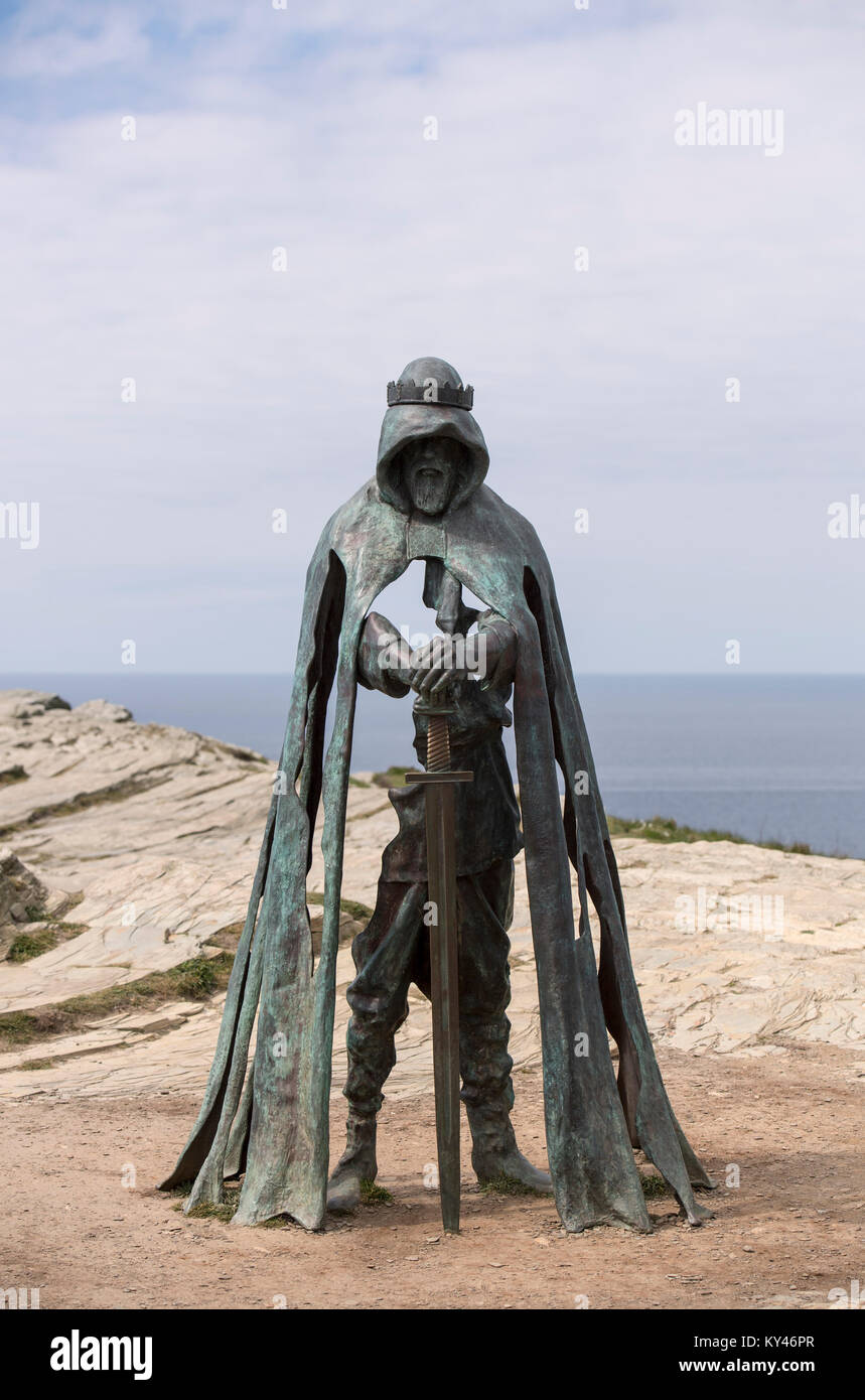 Bronze sculpture known as Gallos (the Cornish word for power) installed