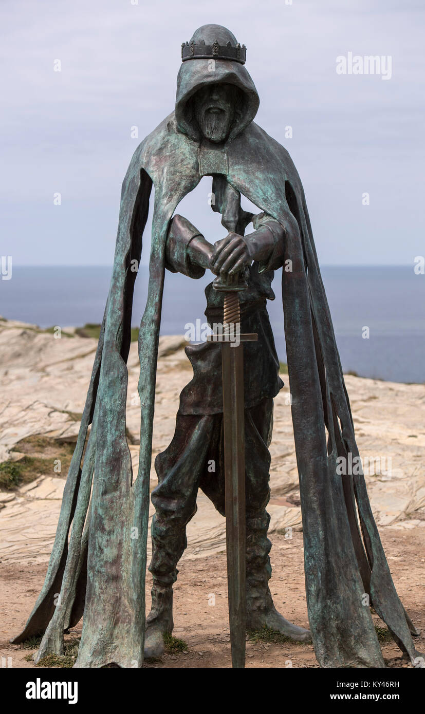 Bronze sculpture known as Gallos (the Cornish word for power) installed