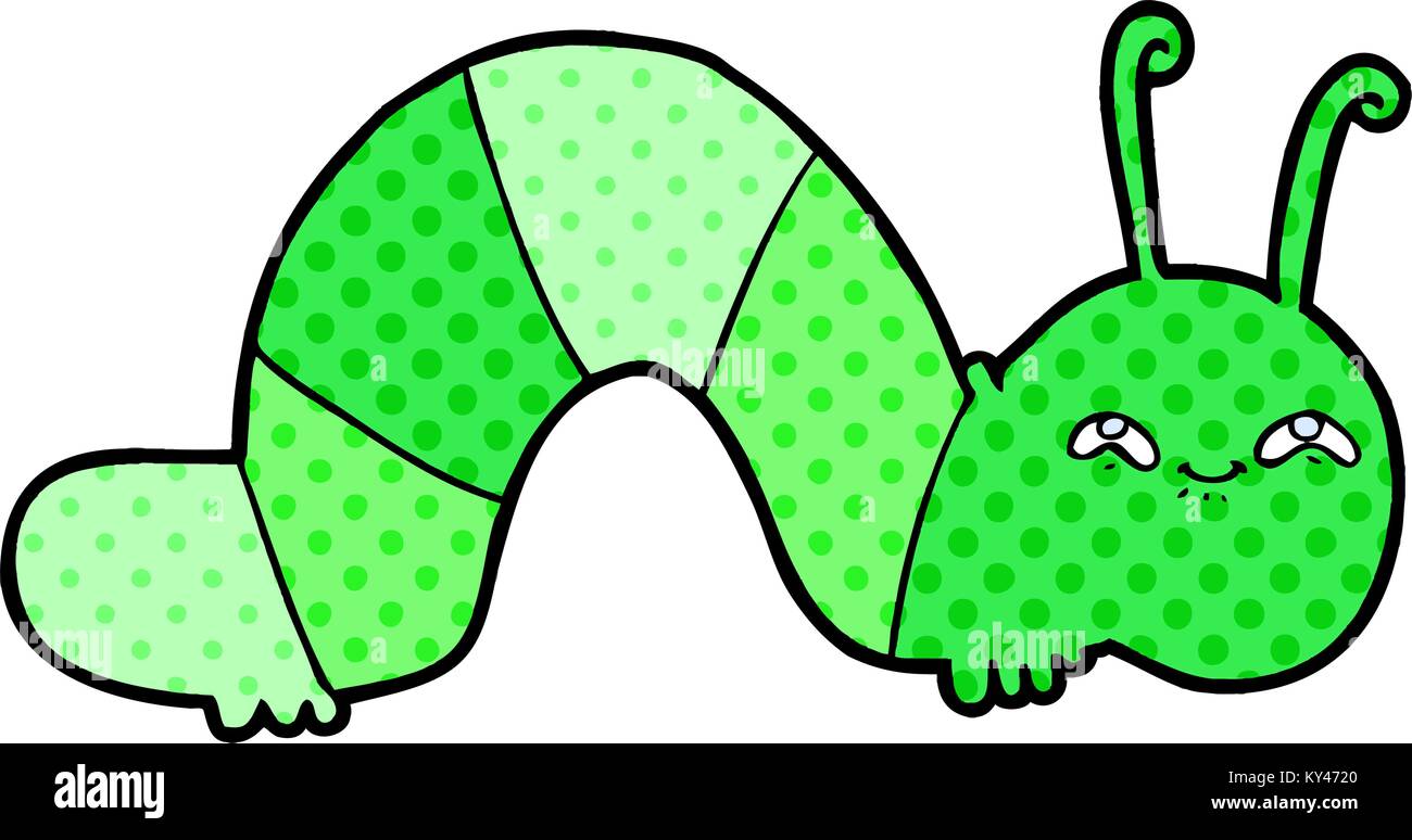 cartoon happy caterpillar Stock Vector Image & Art - Alamy