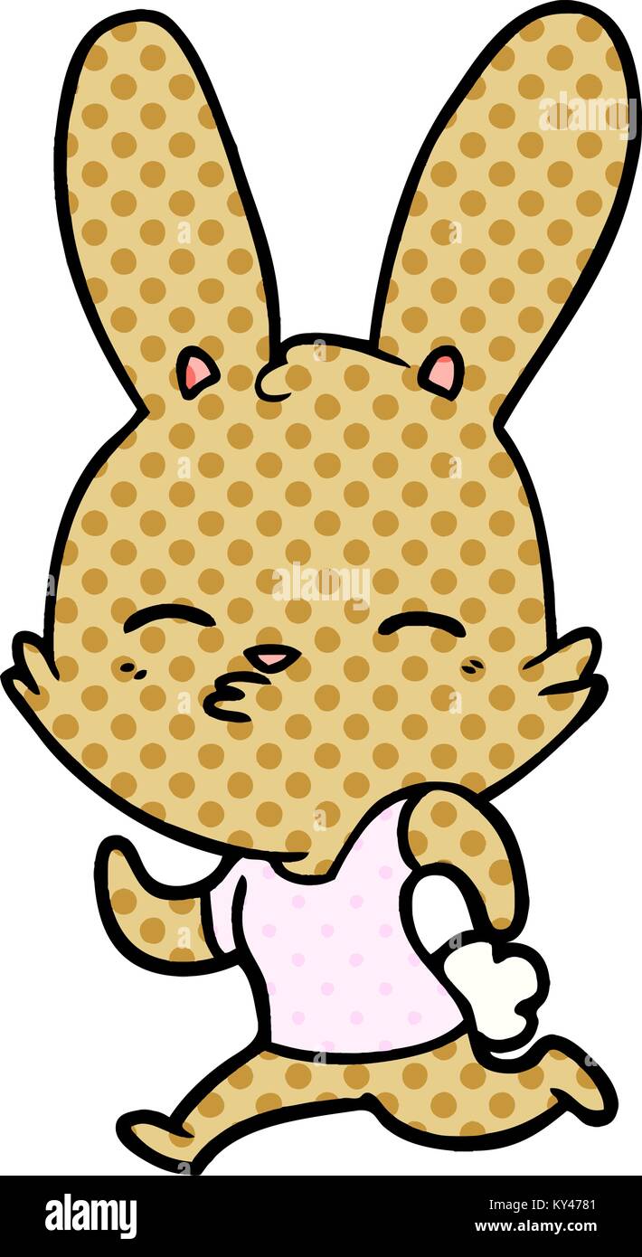 cartoon running rabbit Stock Vector Image & Art - Alamy
