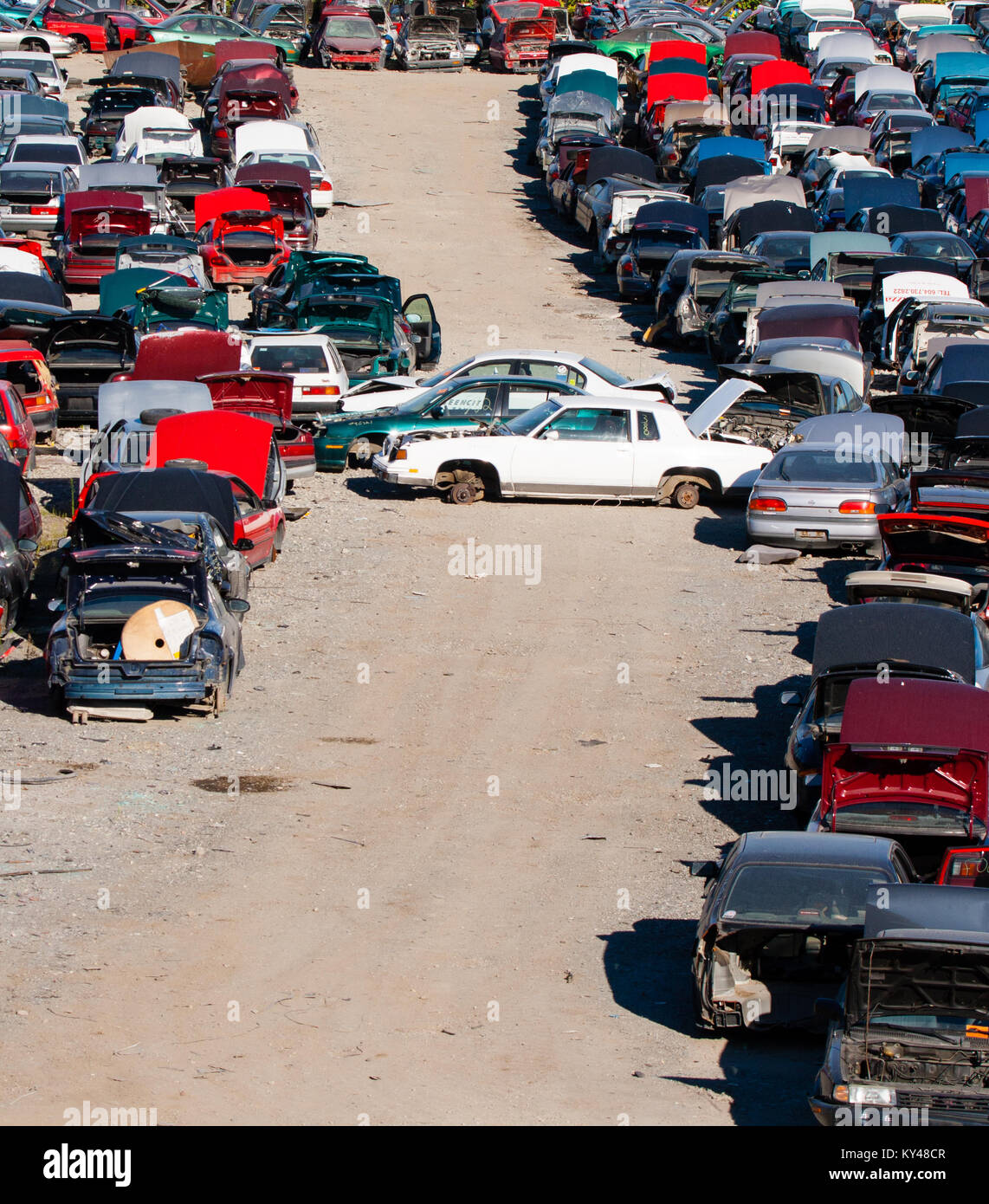 Part Out used cars at part out yard will be sold for used parts and then ...