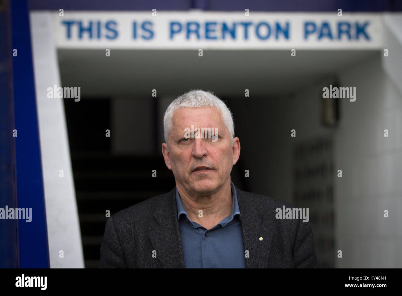 Mark Palios, executive chairman of Tranmere Riovers, pictured at the club's Prenton Park stadium. Palios was an English chartered accountant, football administrator and former professional footballer. In August 2014 it was announced that he and his wife Nicola were taking ownership of Tranmere Rovers F.C., where he had once been a player. Stock Photo