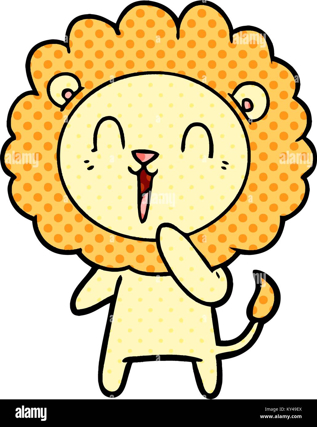 laughing lion cartoon Stock Vector Image & Art - Alamy