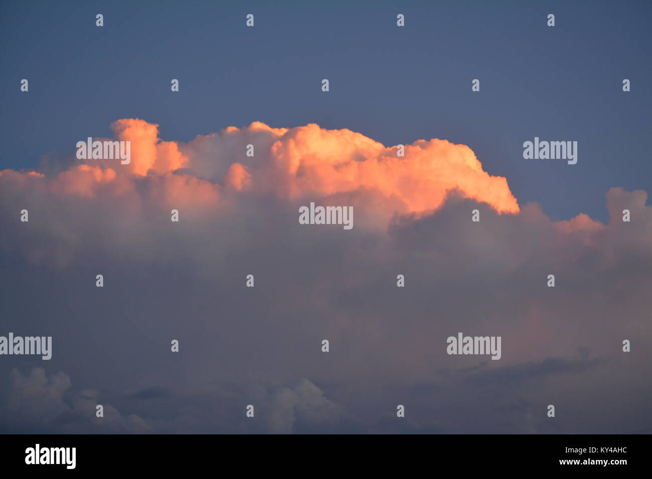 sunset with pink clouds Stock Photo - Alamy