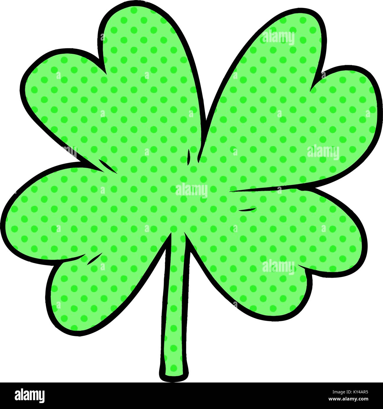 cartoon four leaf clover Stock Vector Image & Art - Alamy