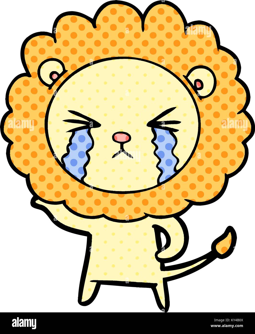 cartoon crying lion Stock Vector Image & Art - Alamy