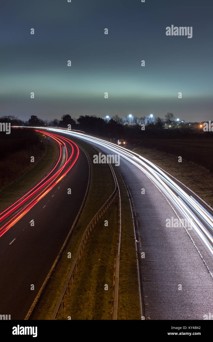 Light painting motorway hi-res stock photography and images - Alamy