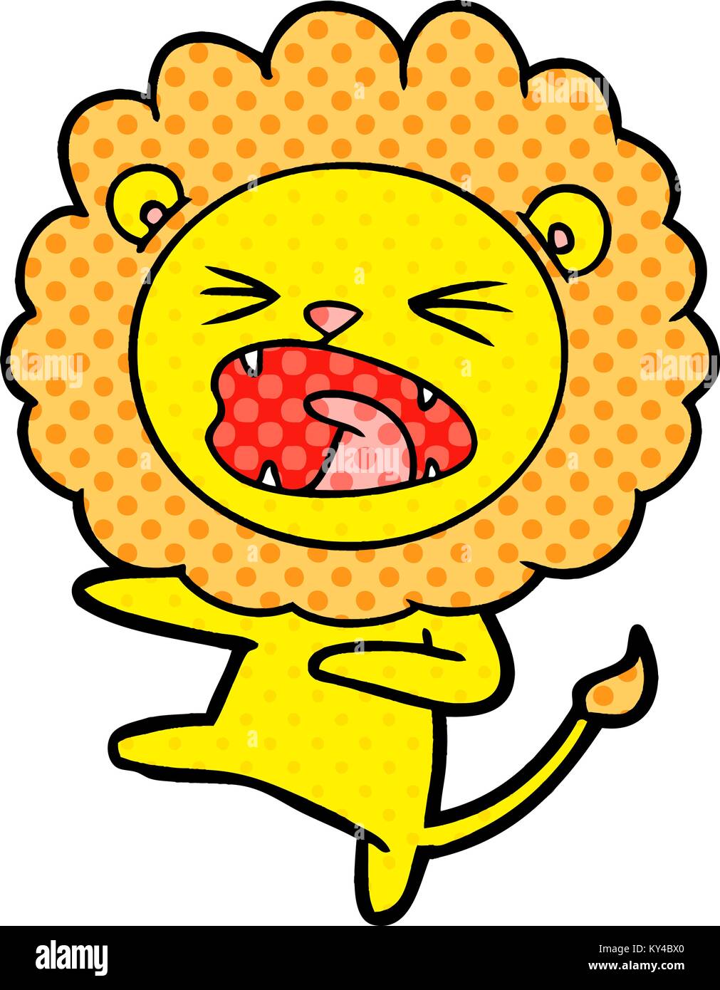 cartoon angry lion Stock Vector Image & Art - Alamy