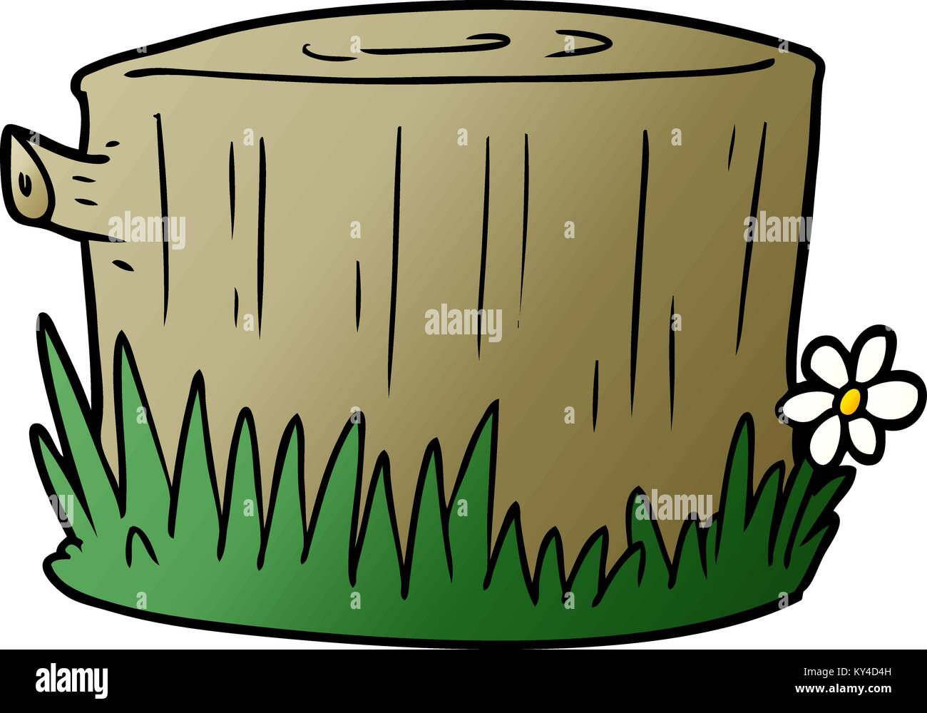 cartoon tree stump Stock Vector Image & Art Alamy