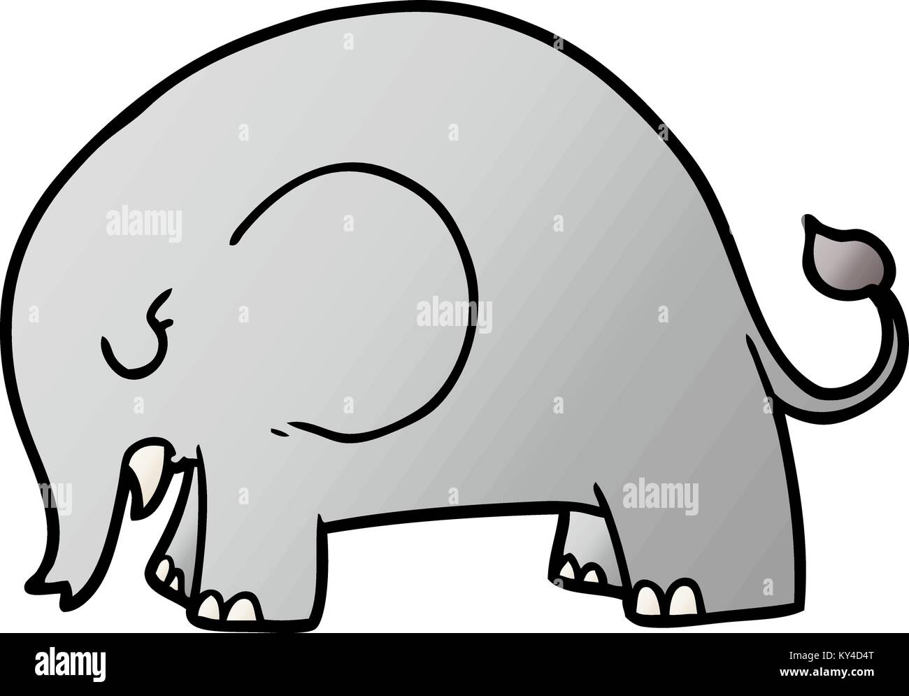 cute cartoon elephant Stock Vector Image & Art - Alamy