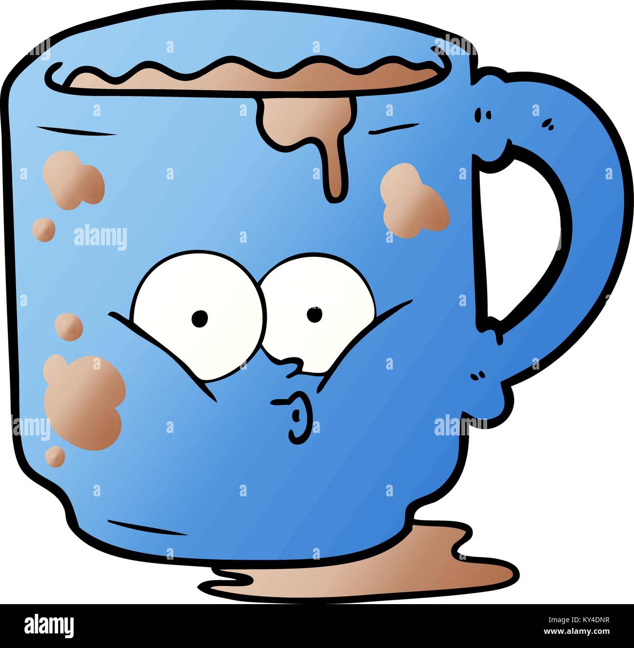 cartoon dirty office mug Stock Vector Image & Art - Alamy