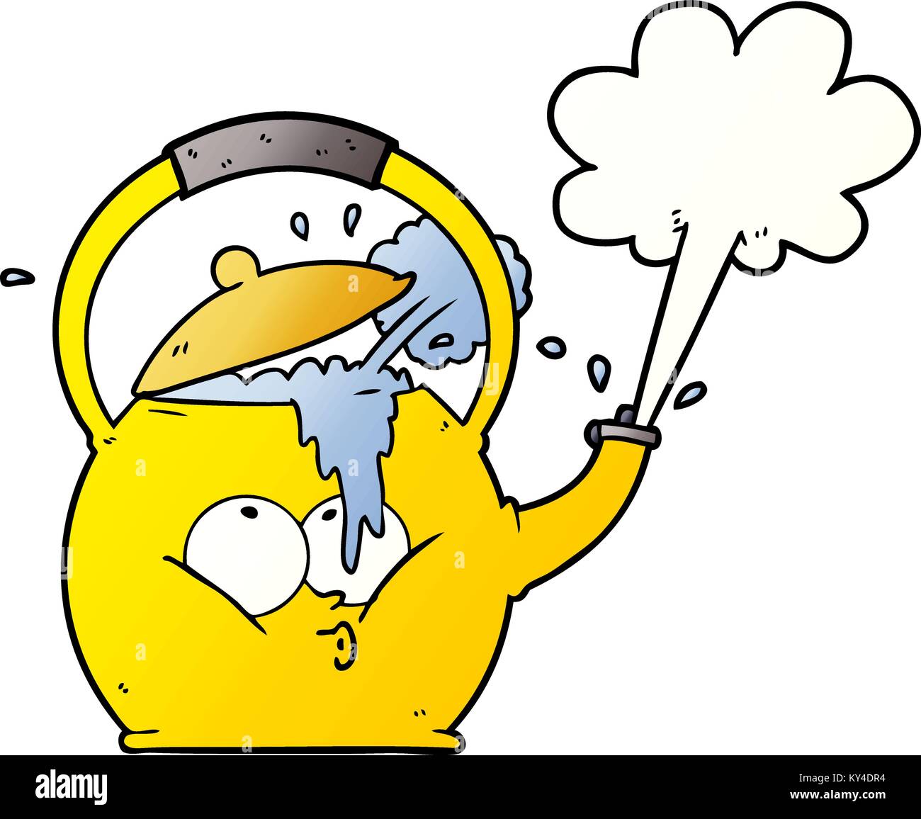 cartoon boiling kettle Stock Vector Image & Art Alamy