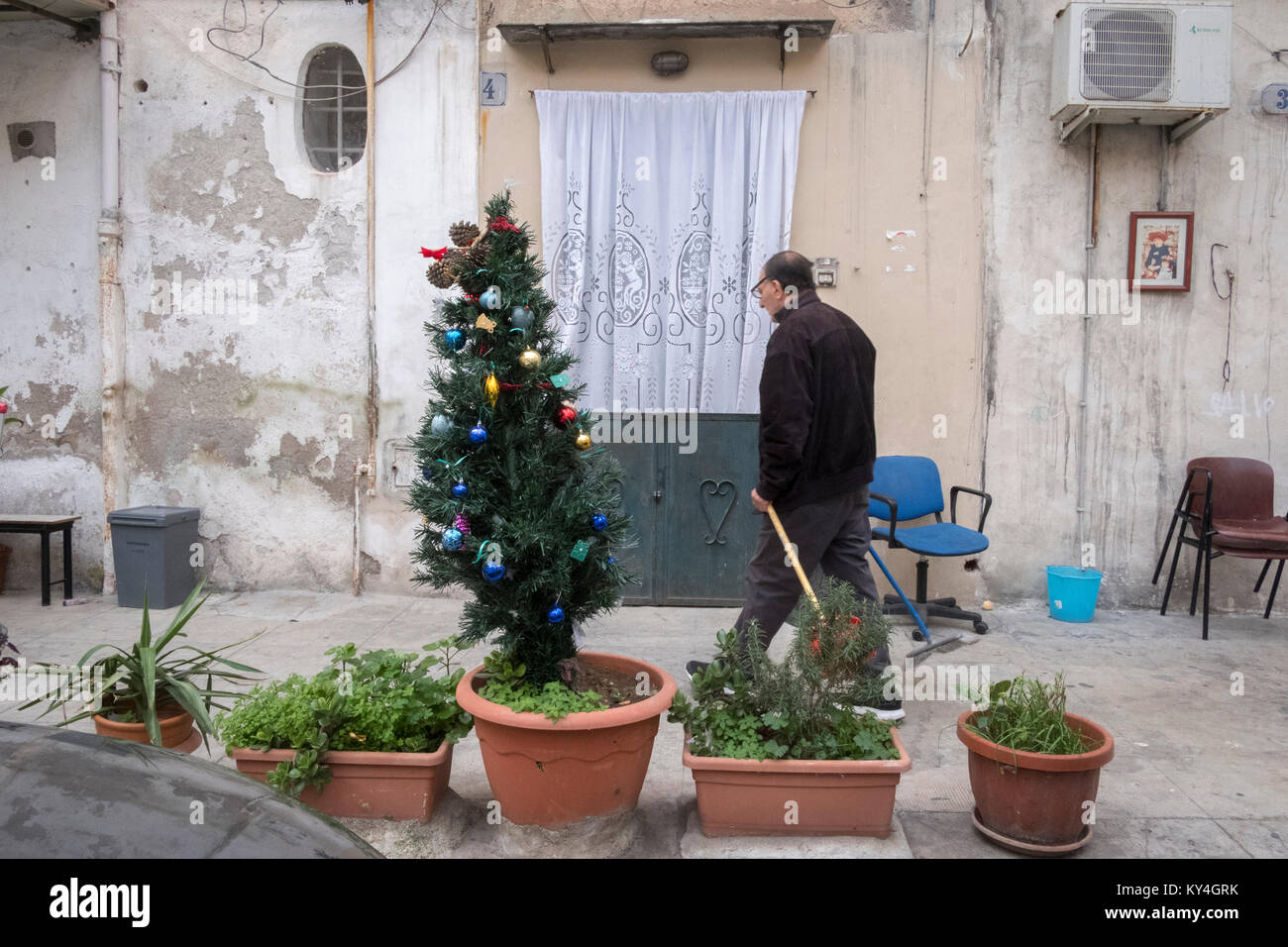 The food market area of Ballaro in Palermo, the capital of Sicily