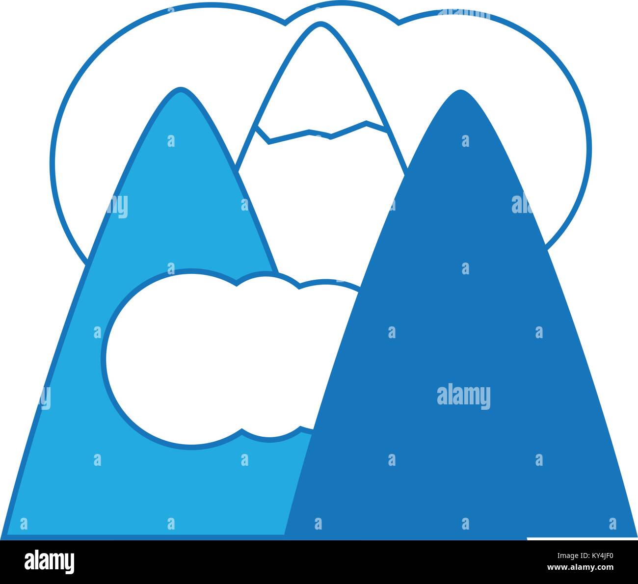 alps and clouds icon Stock Vector Image & Art - Alamy