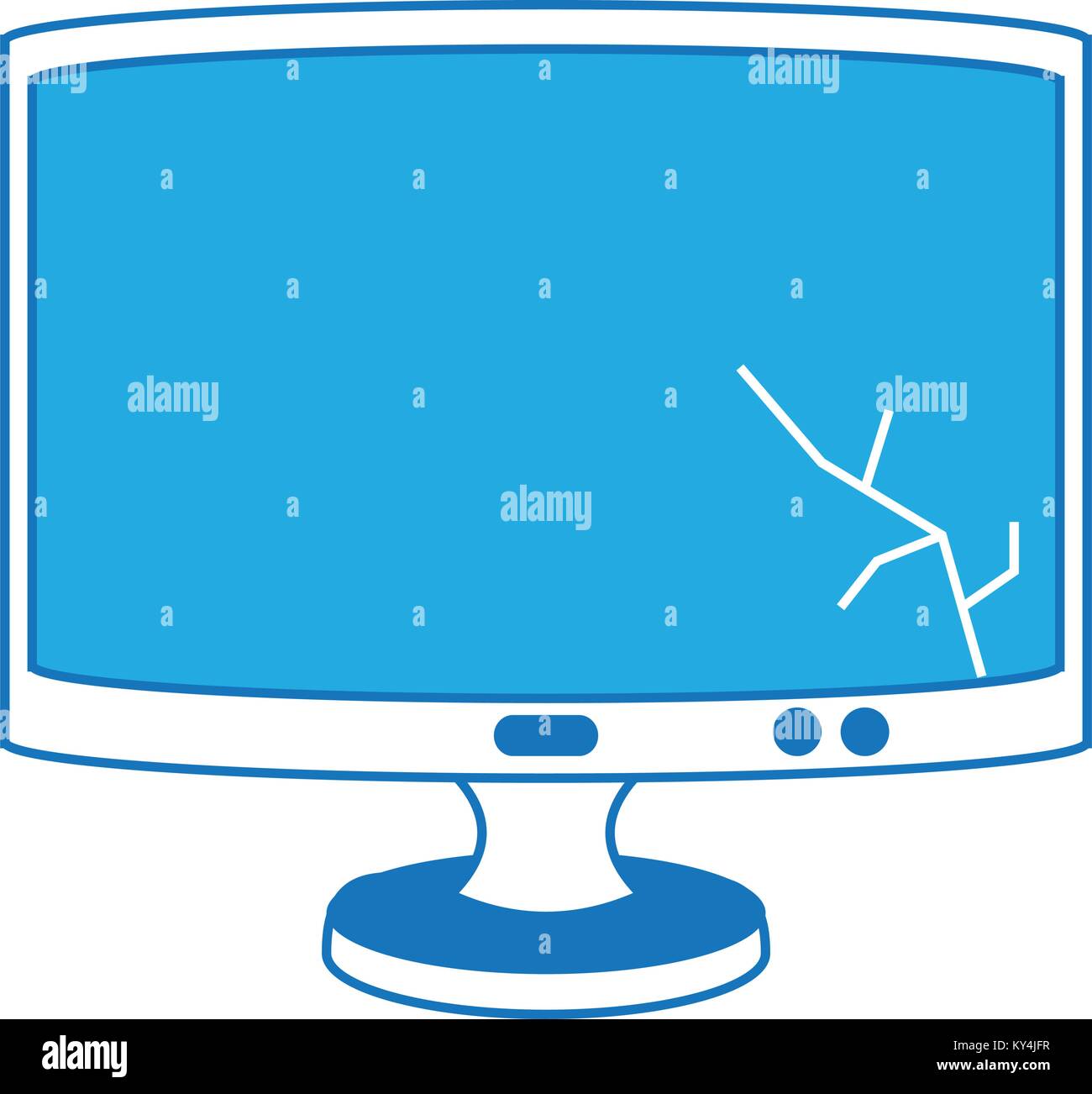 computer monitor icon Stock Vector Image & Art - Alamy