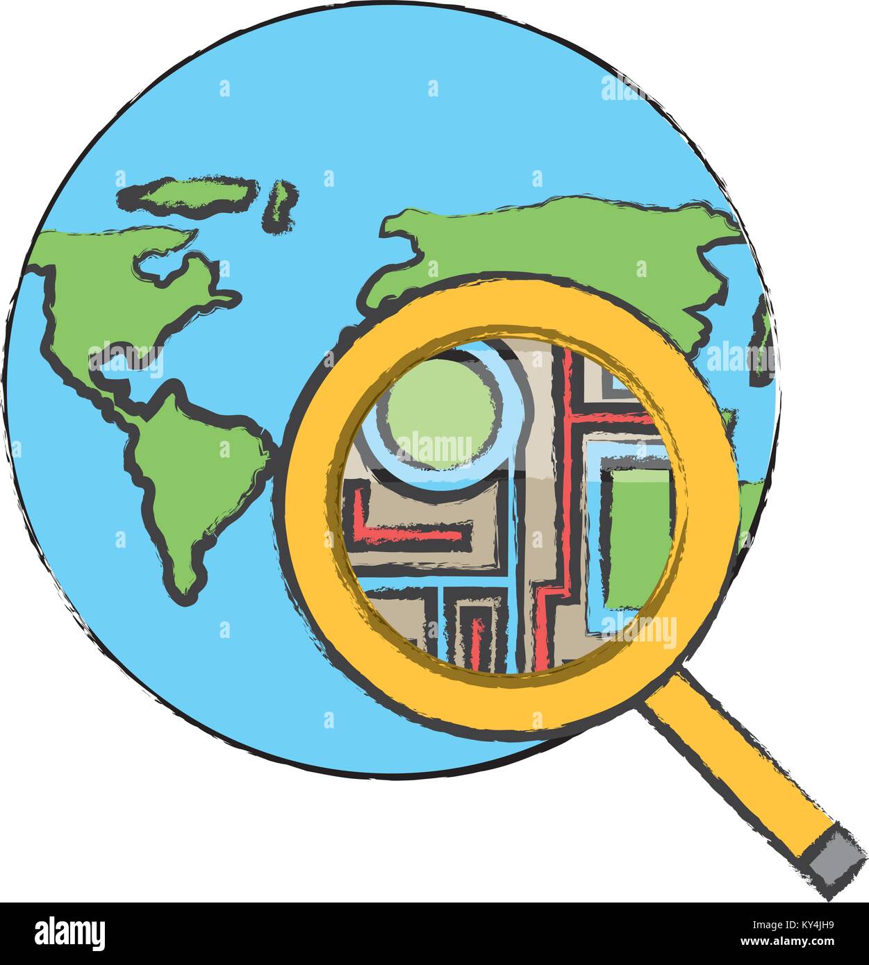 earth planet icon Stock Vector Image & Art - Alamy