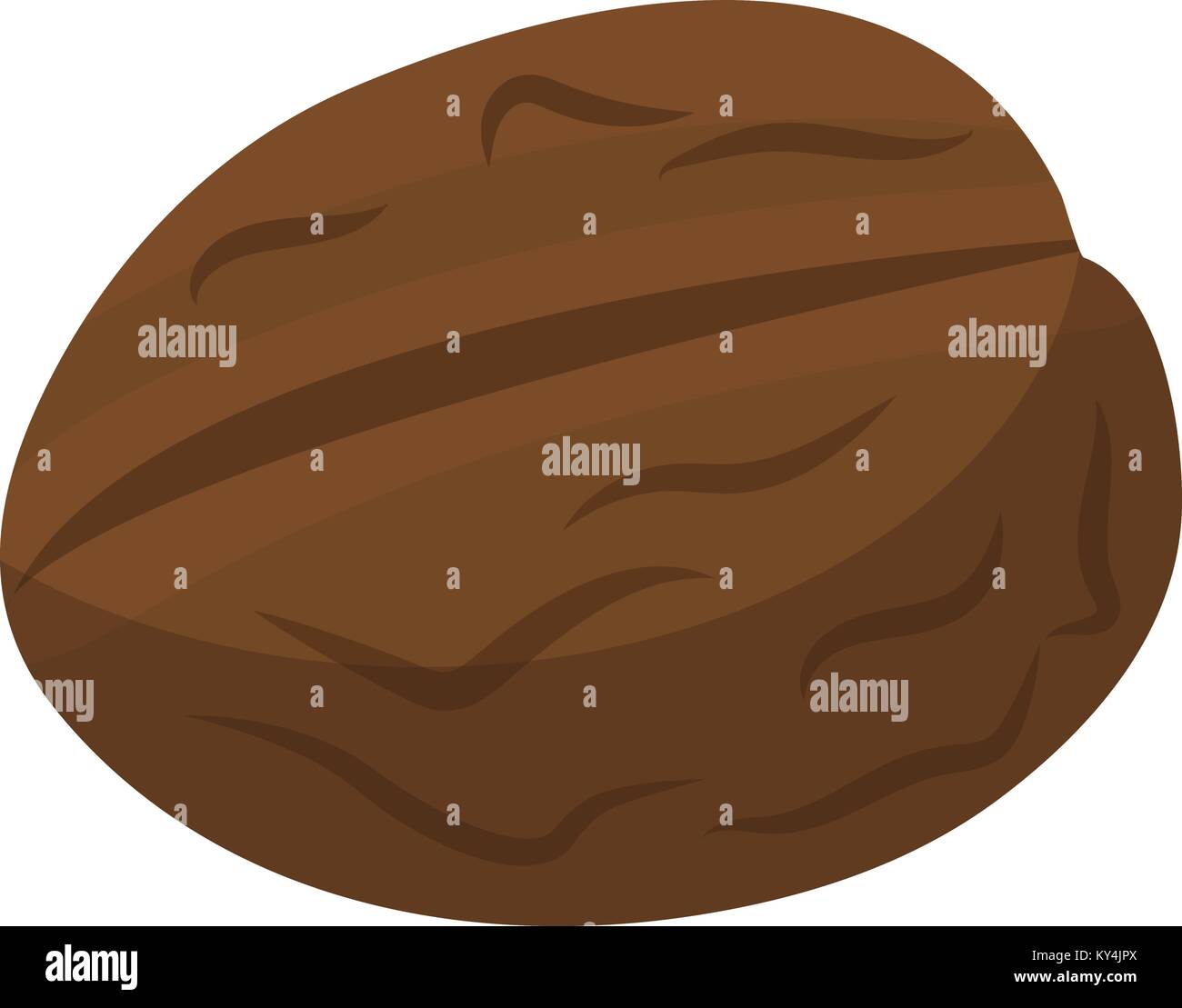 Walnut, nuts icon flat style. Isolated on white background. Vector ...