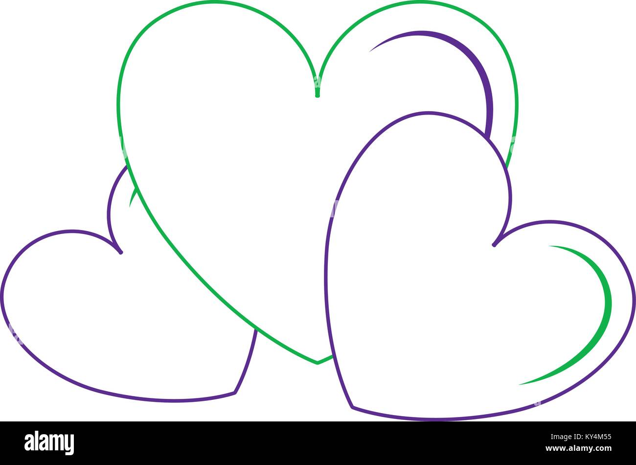 hearts love decorative pattern background vector illustration design ...