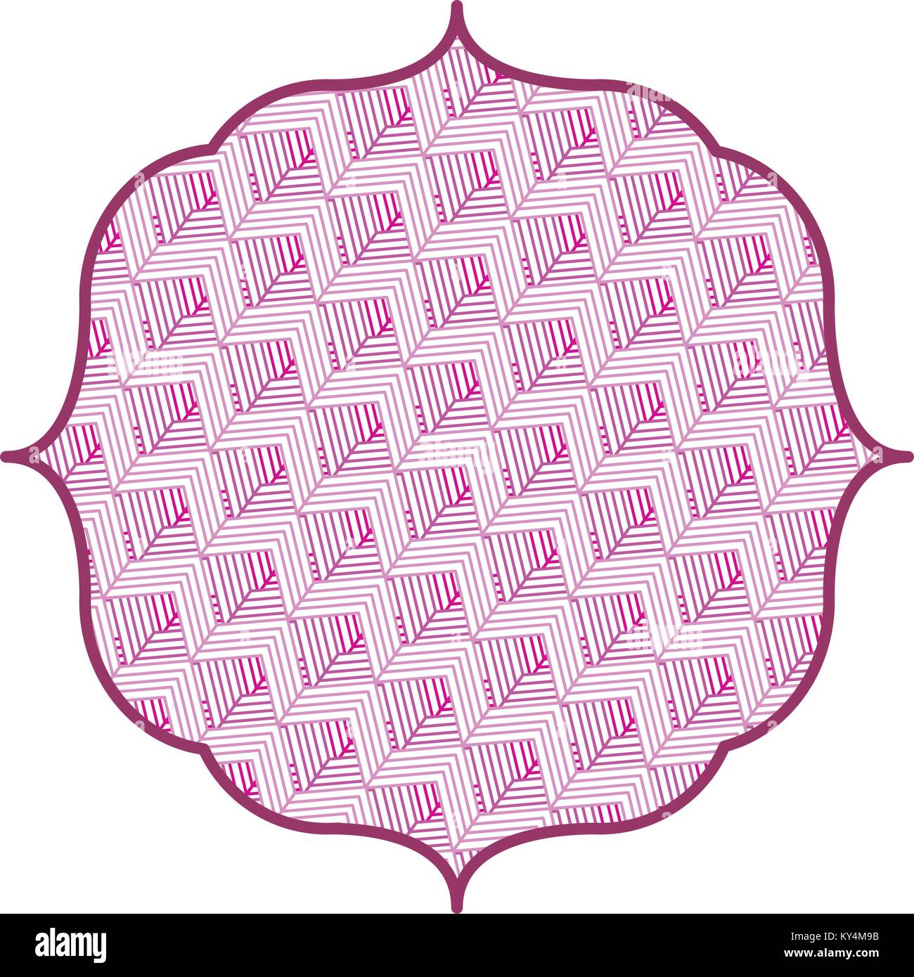 Cubes Abstract frame emblem Stock Vector Image & Art - Alamy