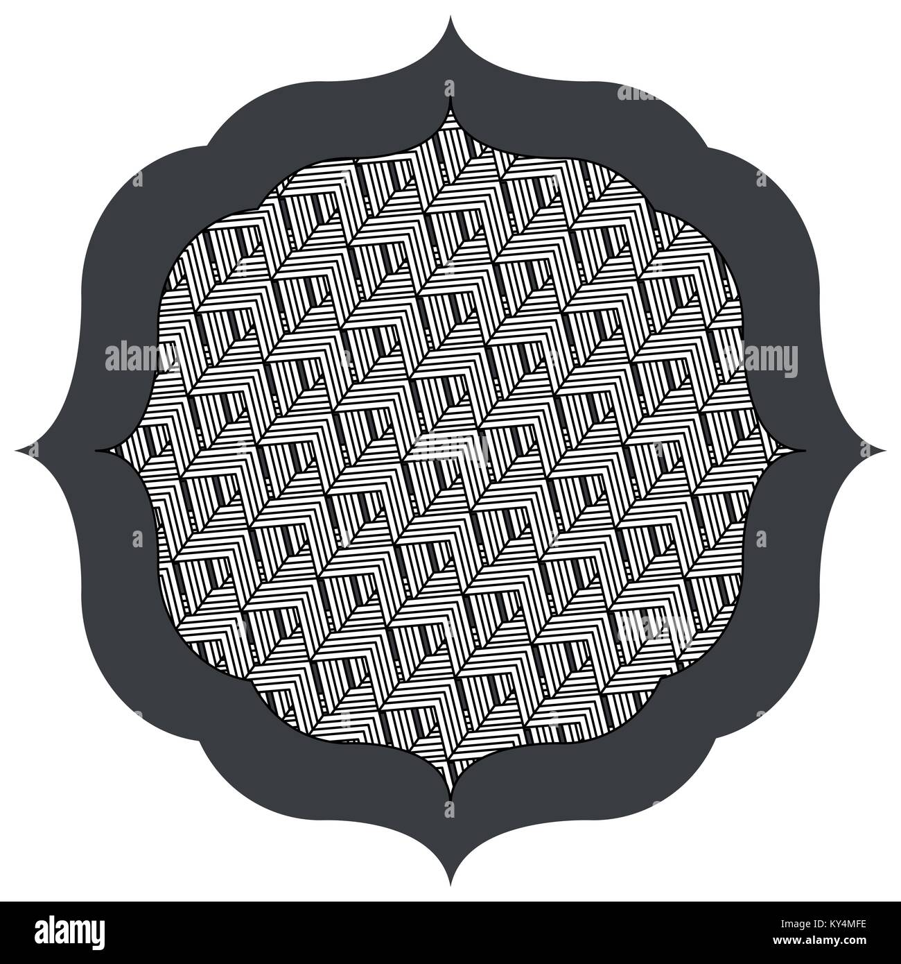 Cubes Abstract frame emblem Stock Vector Image & Art - Alamy