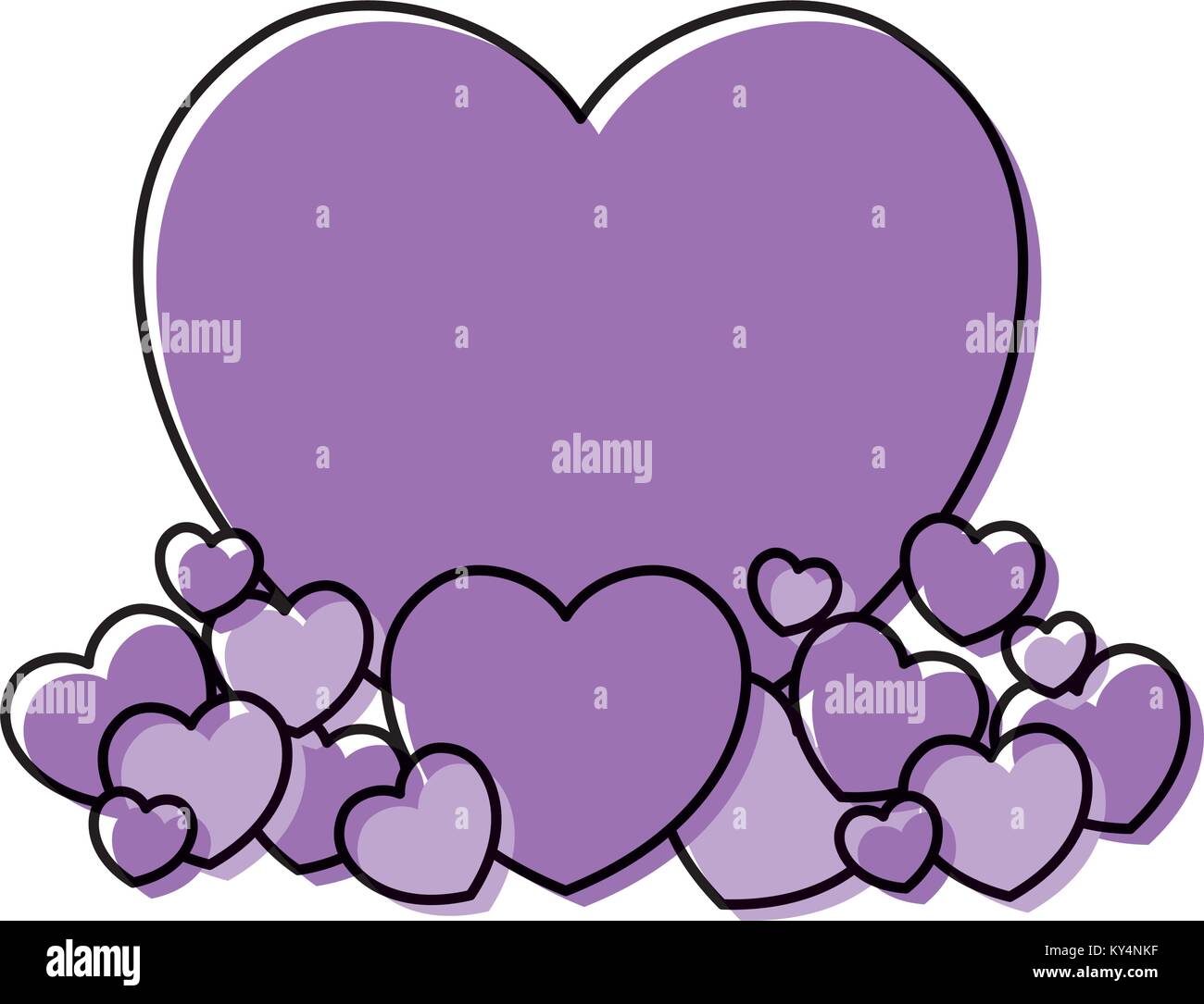 Hearts and love icons Stock Vector Image & Art - Alamy